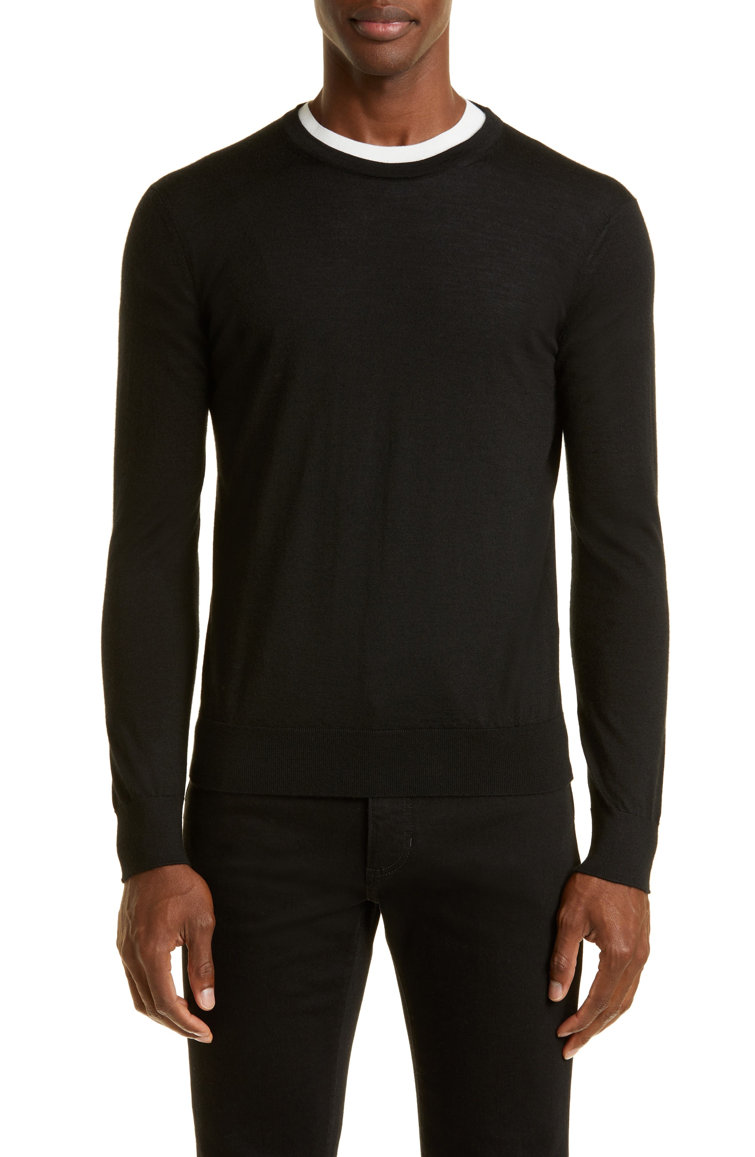 Men's Cashseta Cashmere & Silk Sweater - 1