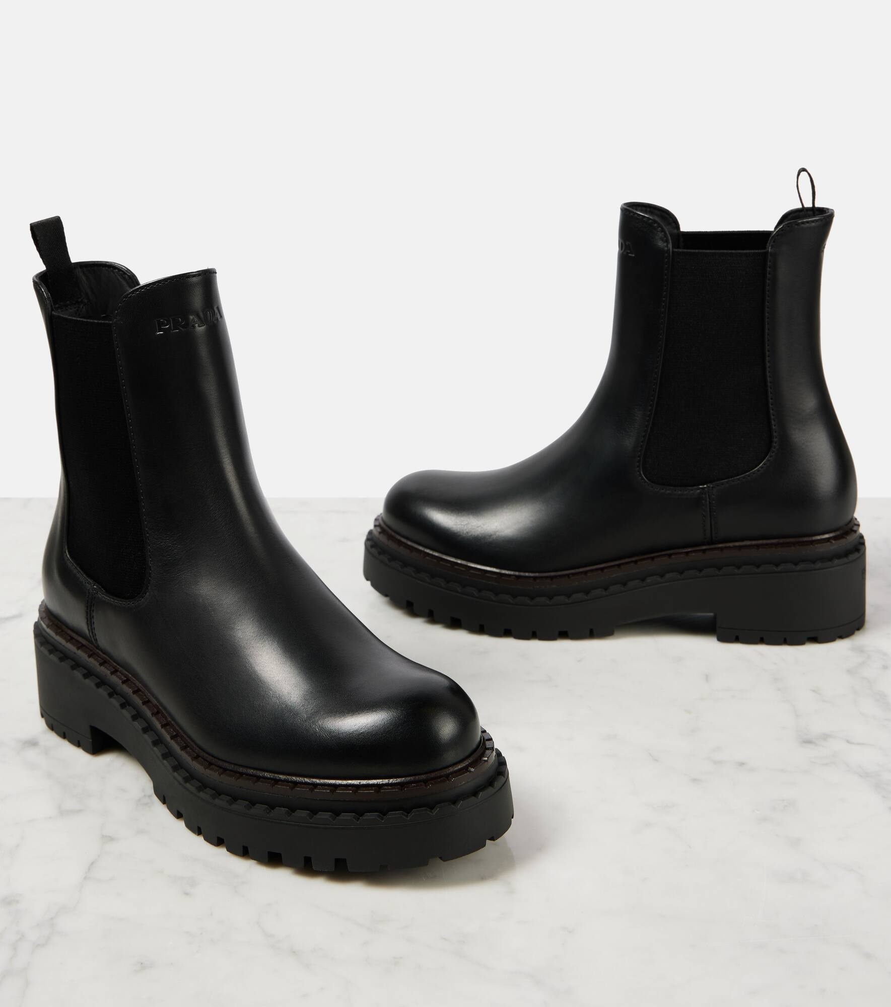 Leather Chelsea boots - 5