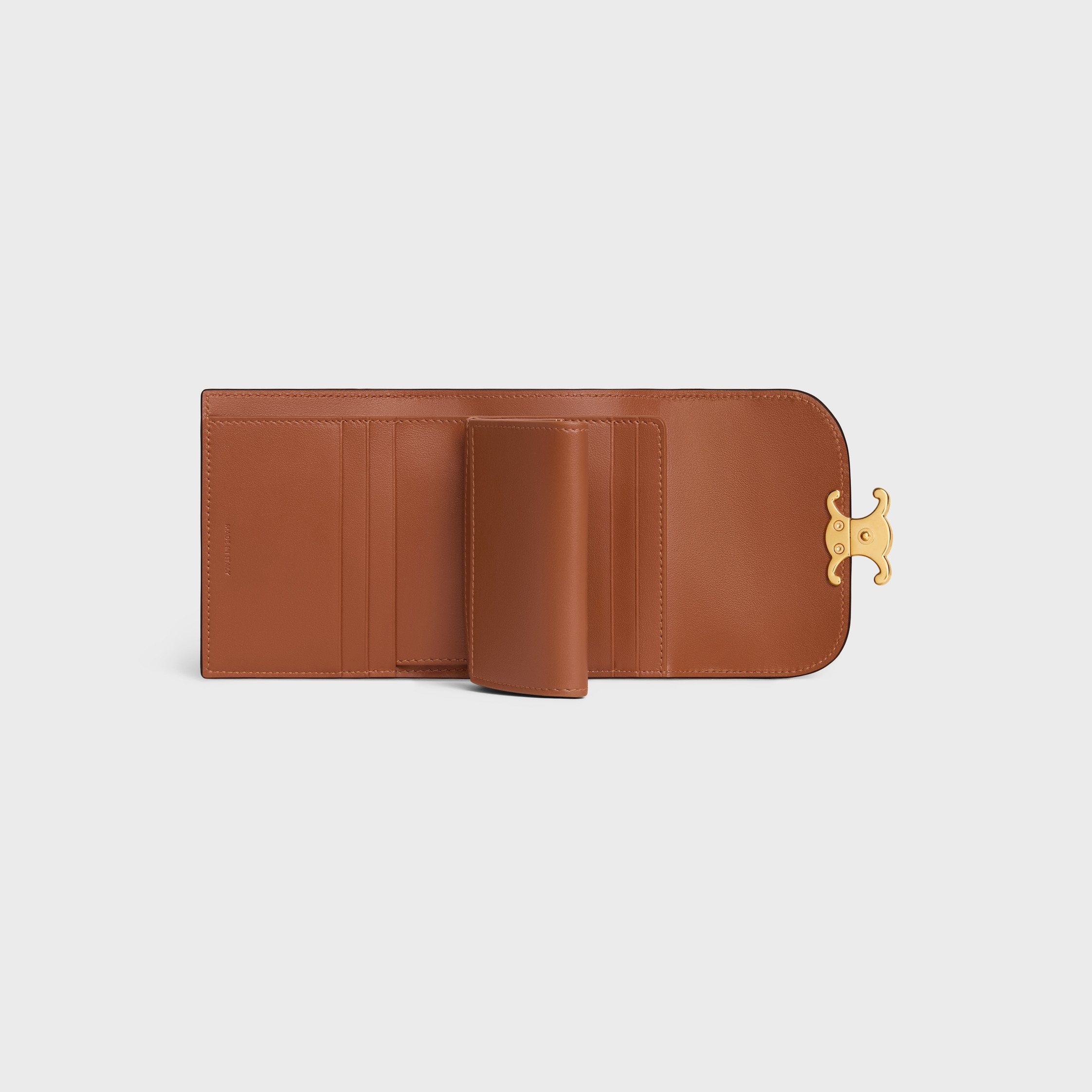 Small Flap Wallet TRIOMPHE IN NUBUCK CALFSKIN - 4