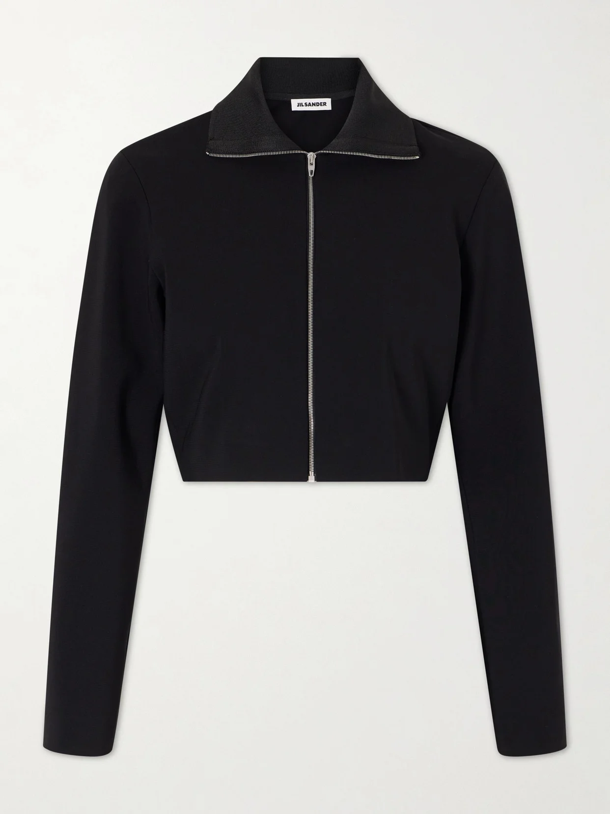 Cropped Crepe Jacket - 1