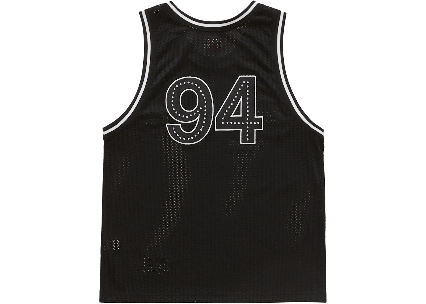 Supreme Rhinestone Basketball Jersey Black - 2
