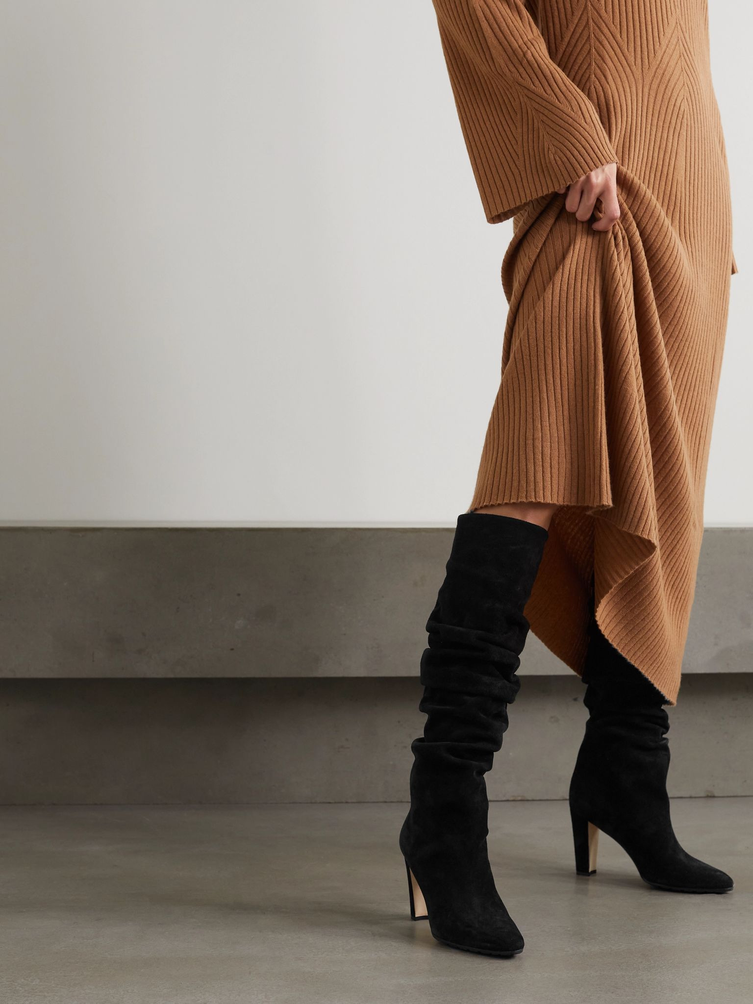 Calassohi 90 suede knee boots Black - 2