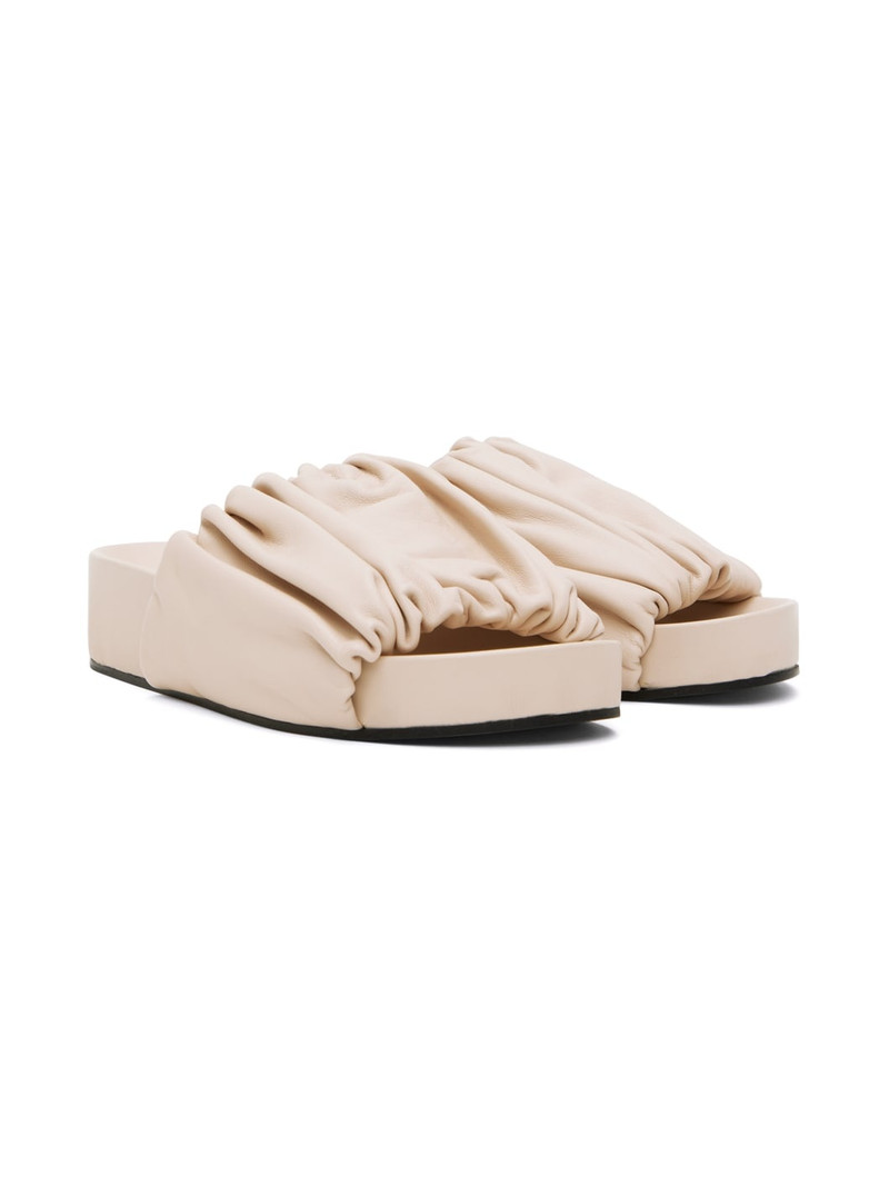 Pink Oversized Ruched Sandals 4