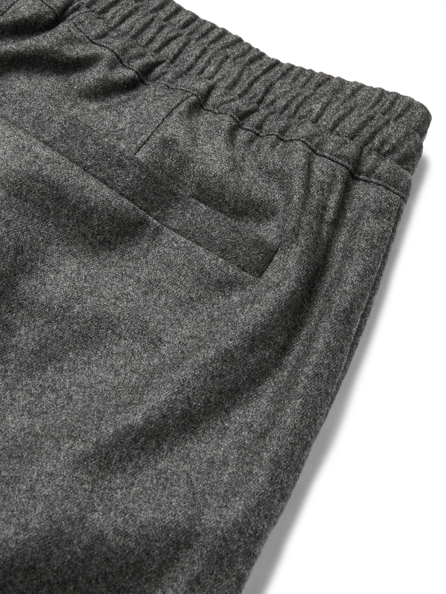 Tapered Wool and Cashmere-Blend Drawstring Trousers - 5