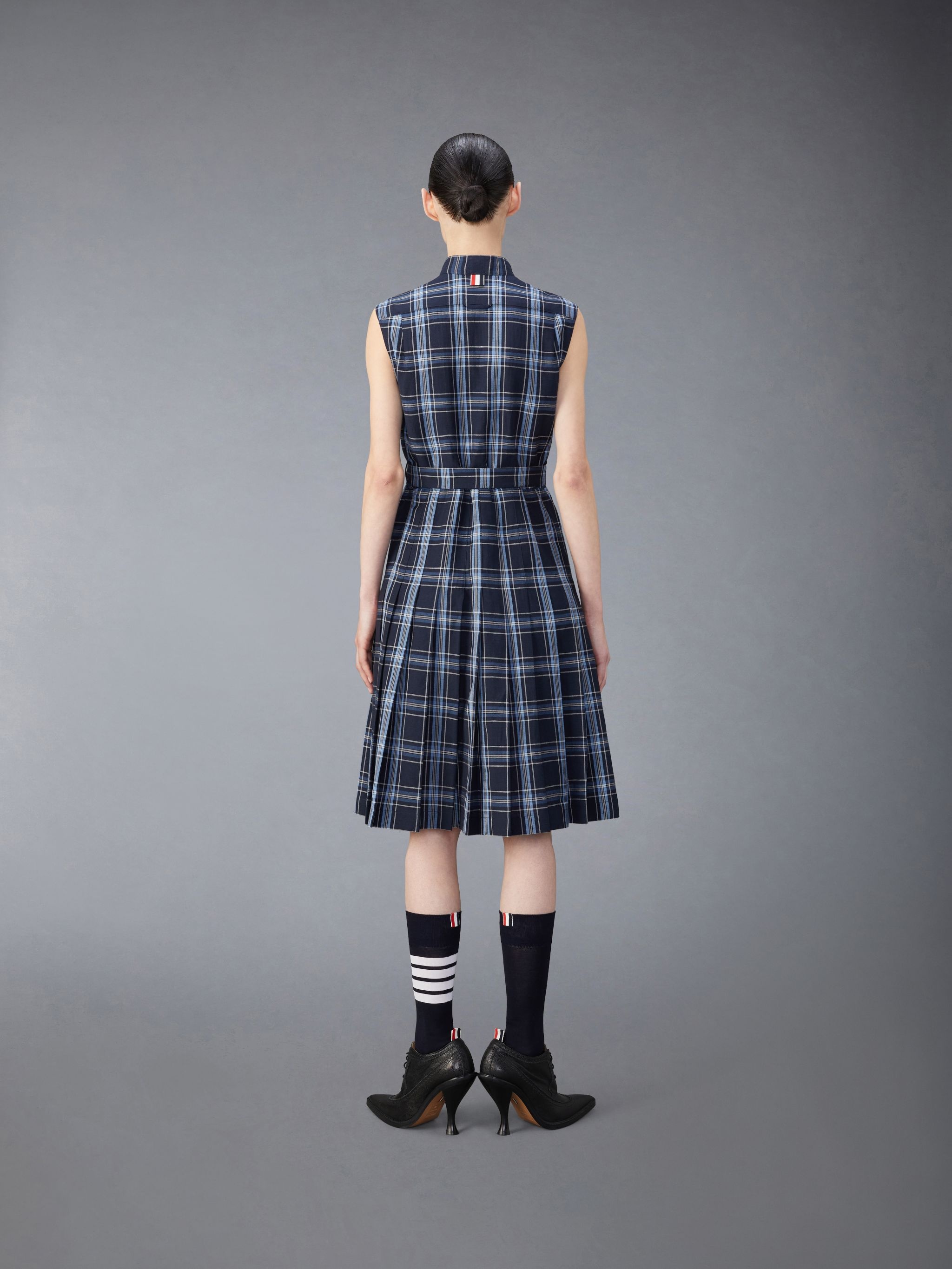 Wool Linen Midi Belted Dress - 5