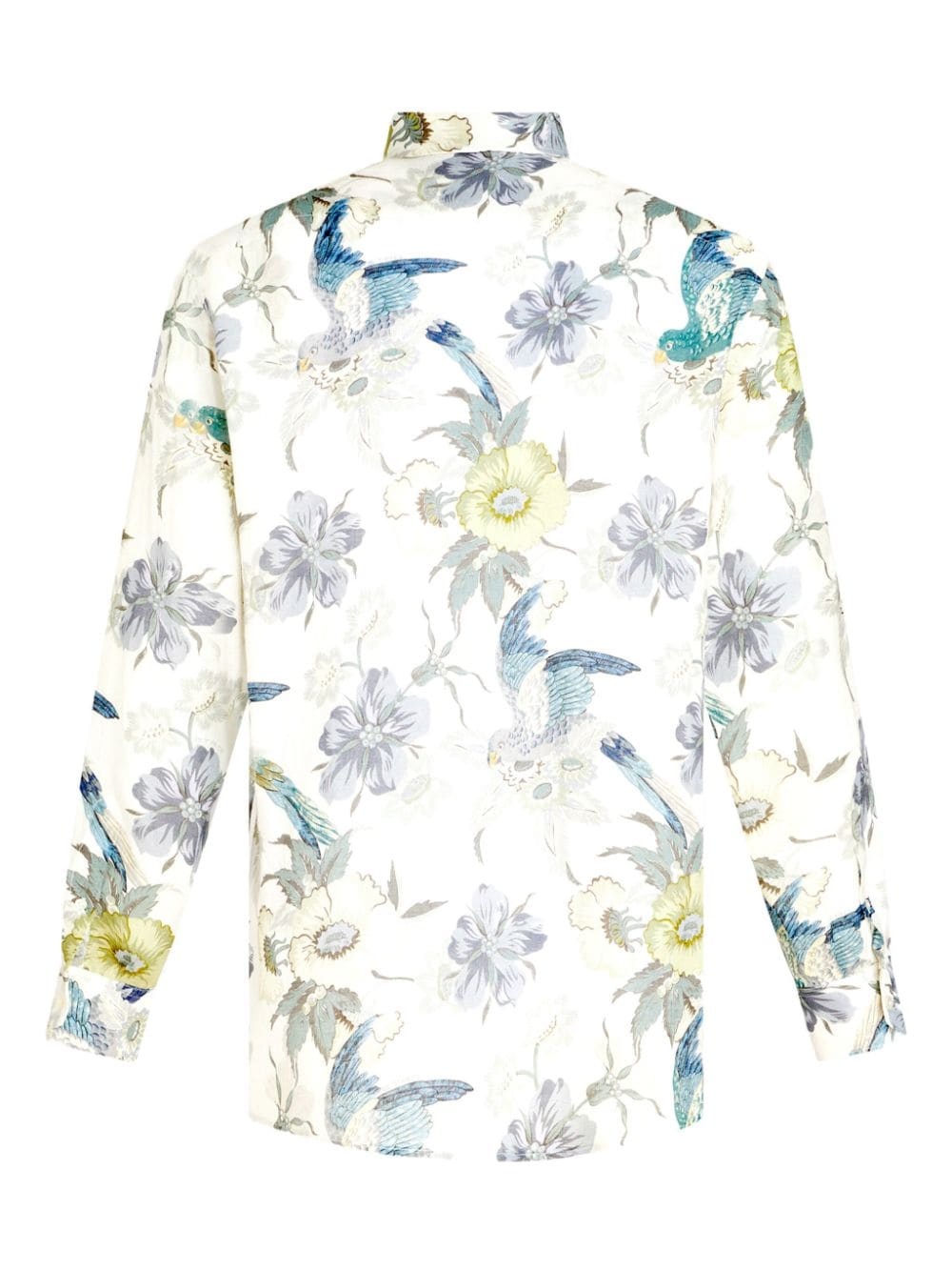 floral-print button-up shirt - 6