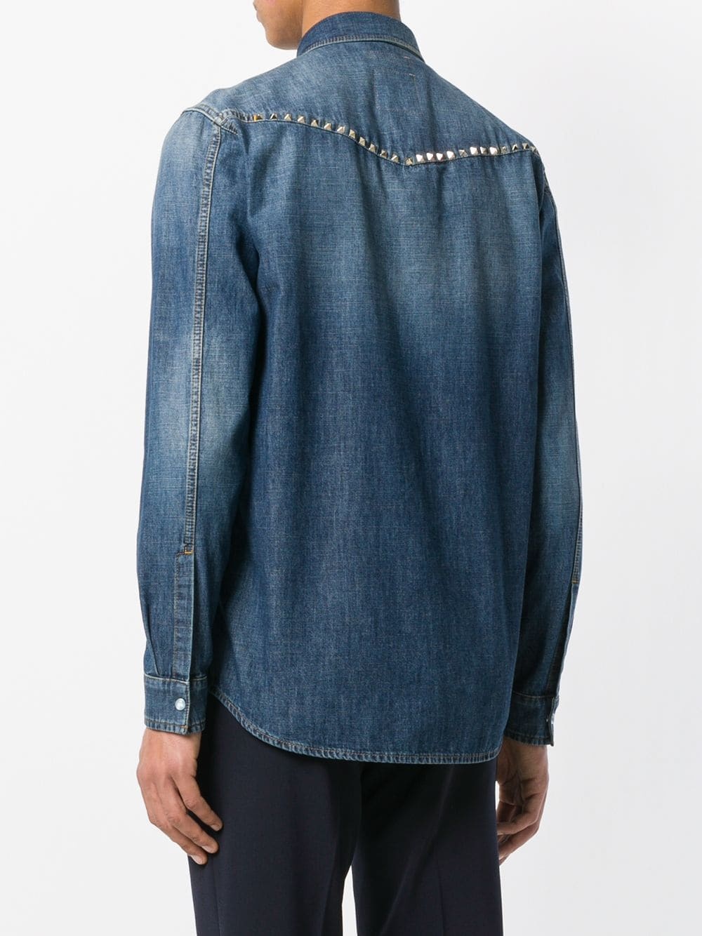 Rockstud denim shirt - 4