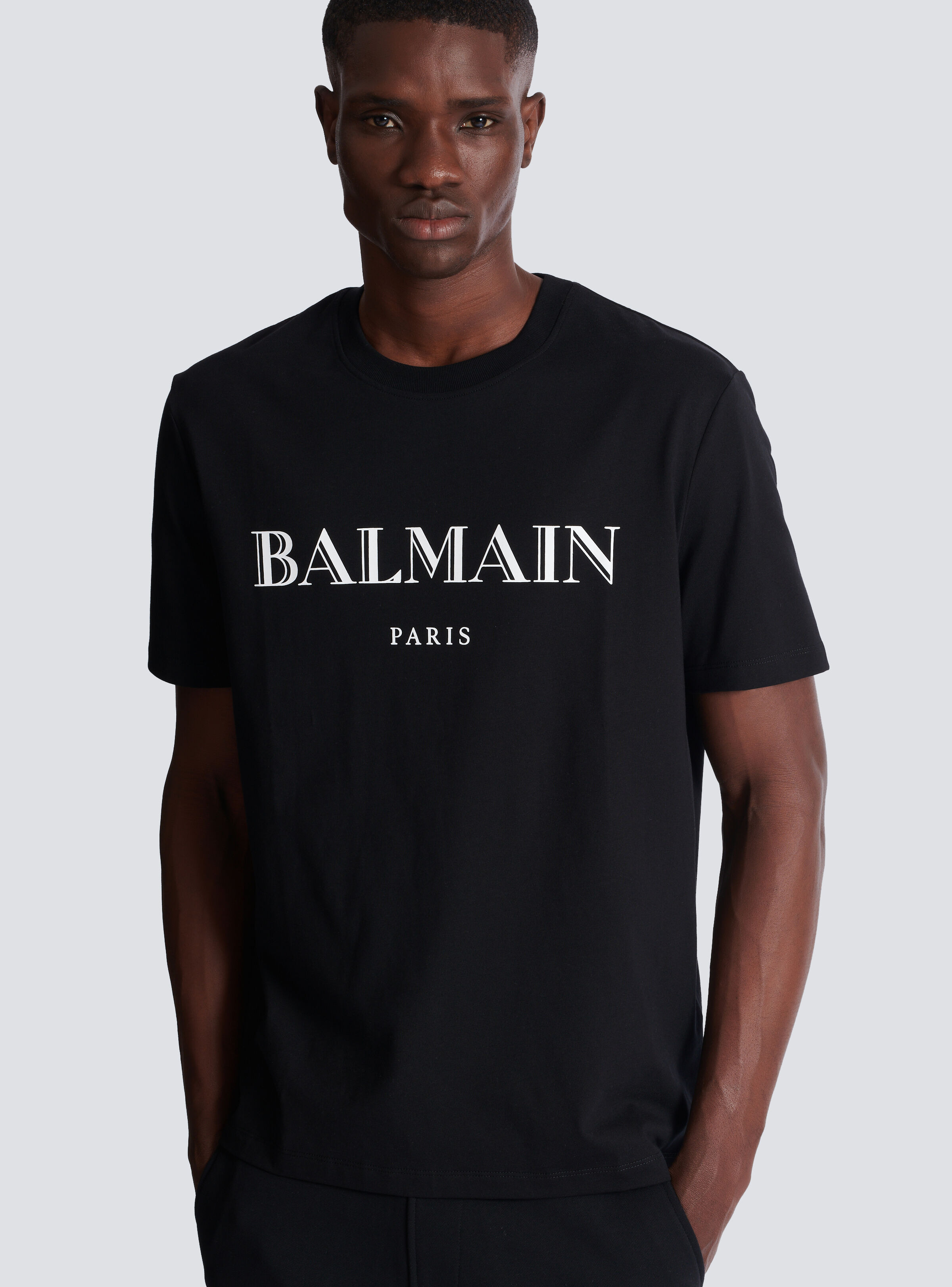 T-shirt with Balmain print - 6