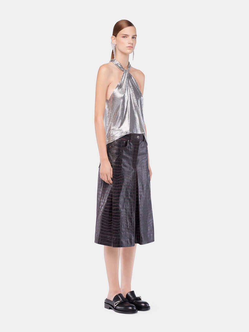 MIDI LEATHER SKIRT 3