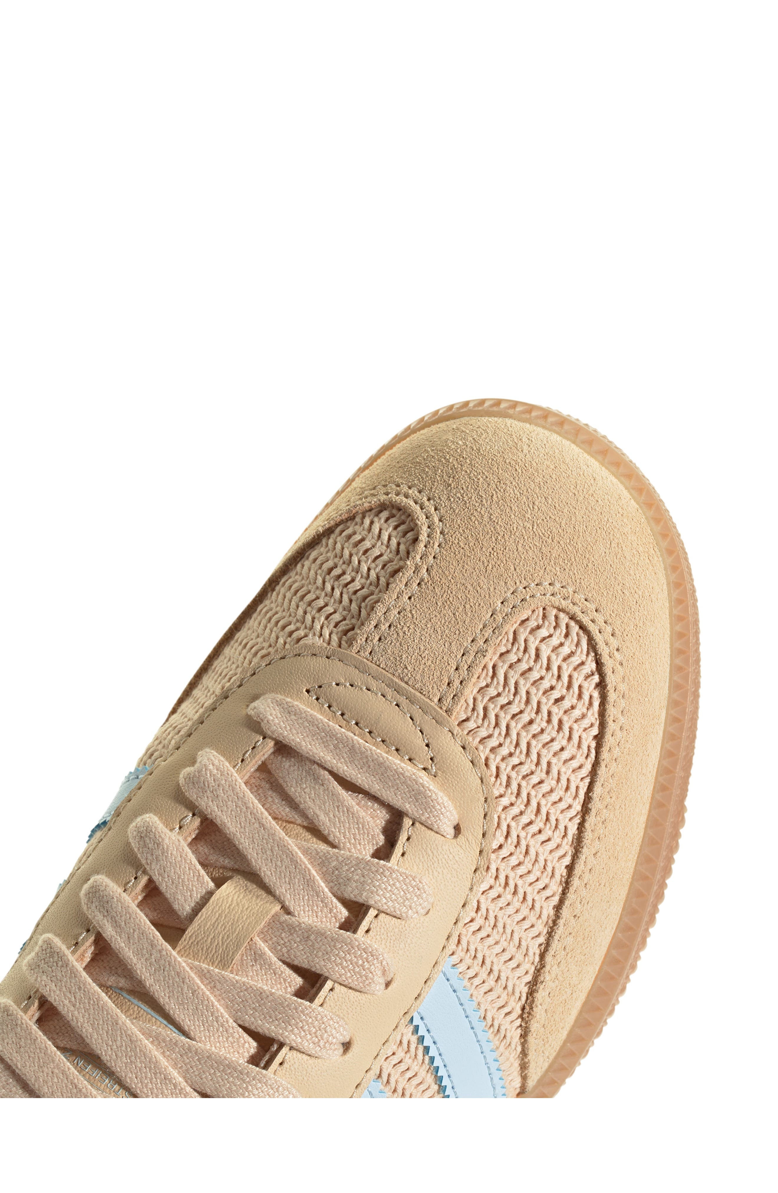 adidas Samba OG Sneaker in Sand Strata/Sky Tint at Nordstrom - 8