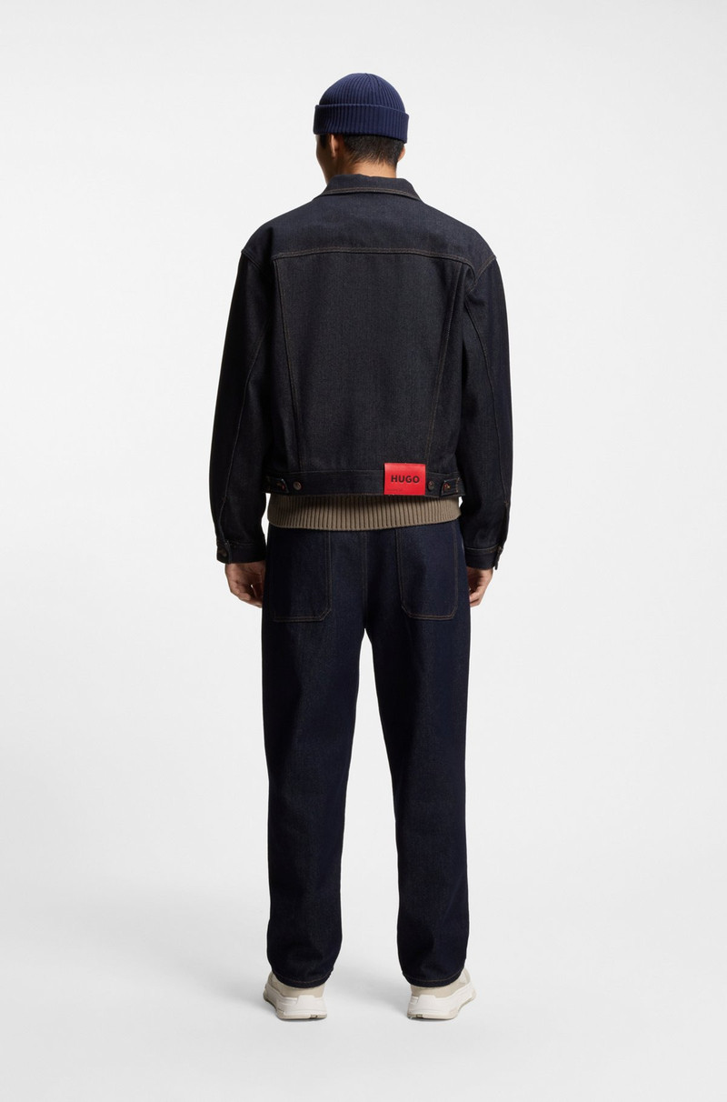 REGULAR-FIT JACKET IN DARK-BLUE DENIM 4