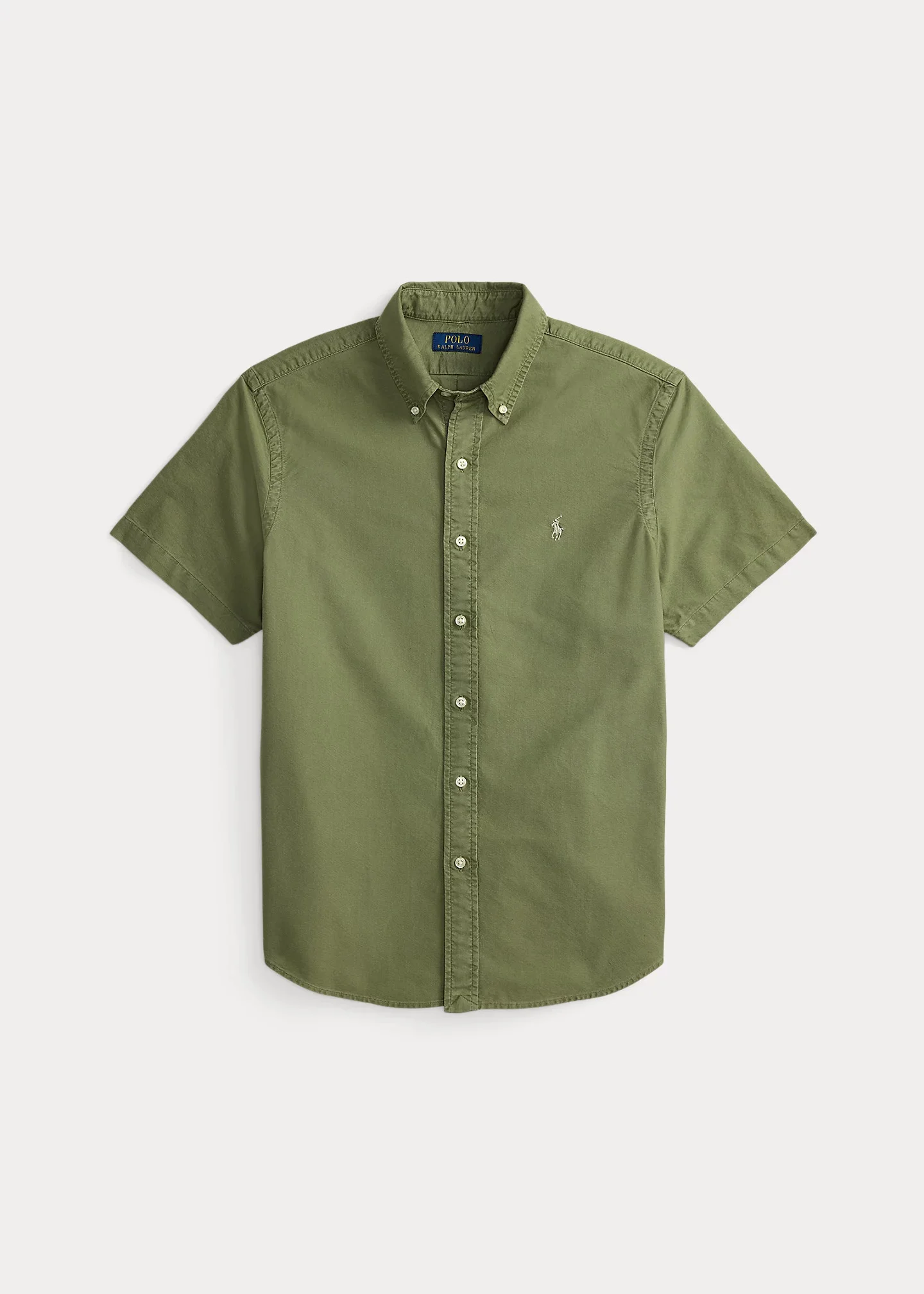 Classic Fit Garment-Dyed Oxford Shirt - 1