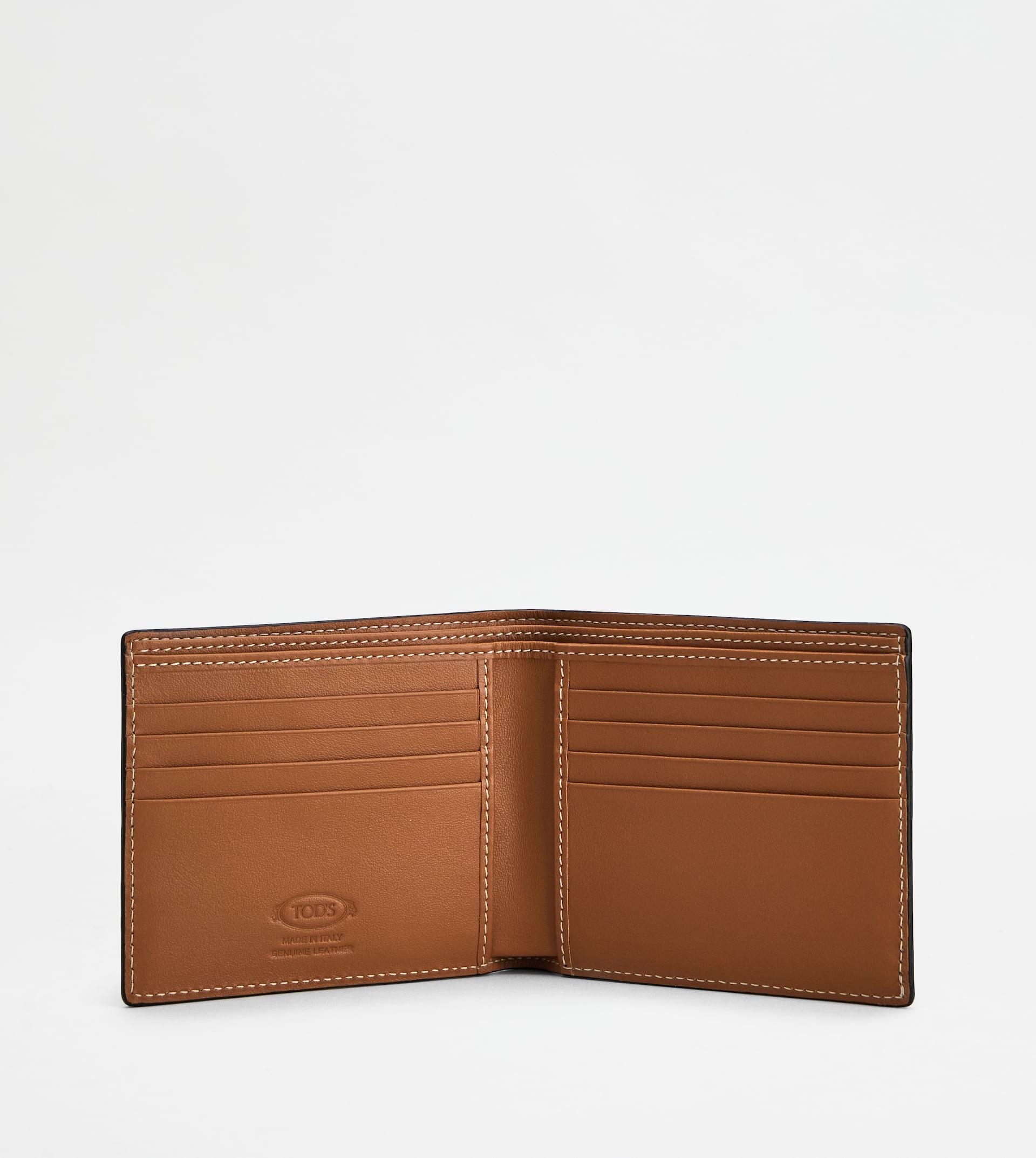 WALLET IN LEATHER - BROWN - 2