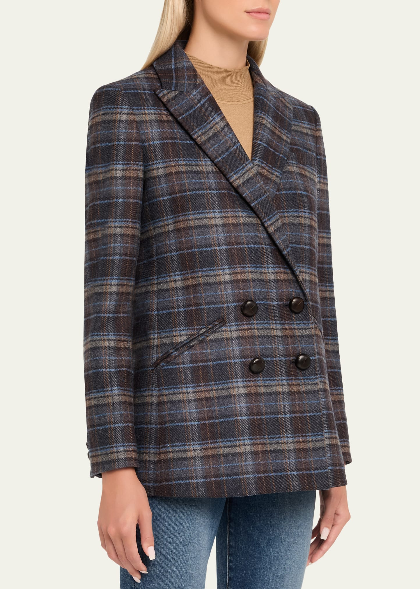 Oria Plaid Dickey Jacket - 4
