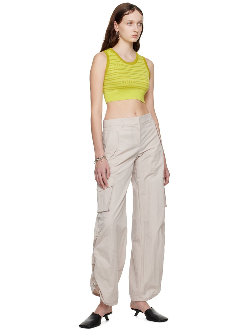 SYSTEM Green Cropped Tank Top outlook
