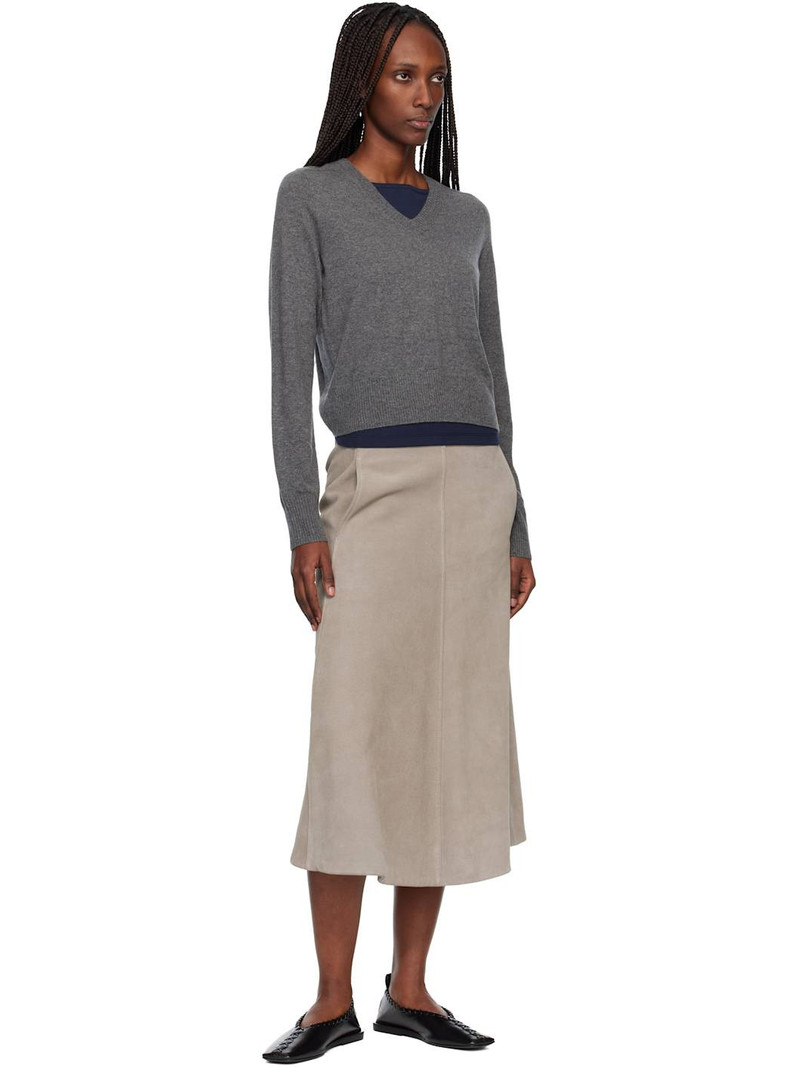 arch4 Gray Boston V-Neck Sweater outlook