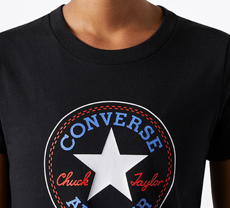 Converse (WMNS) Converse All Star Round Neck Short Sleeve Black 10017759-A03 outlook