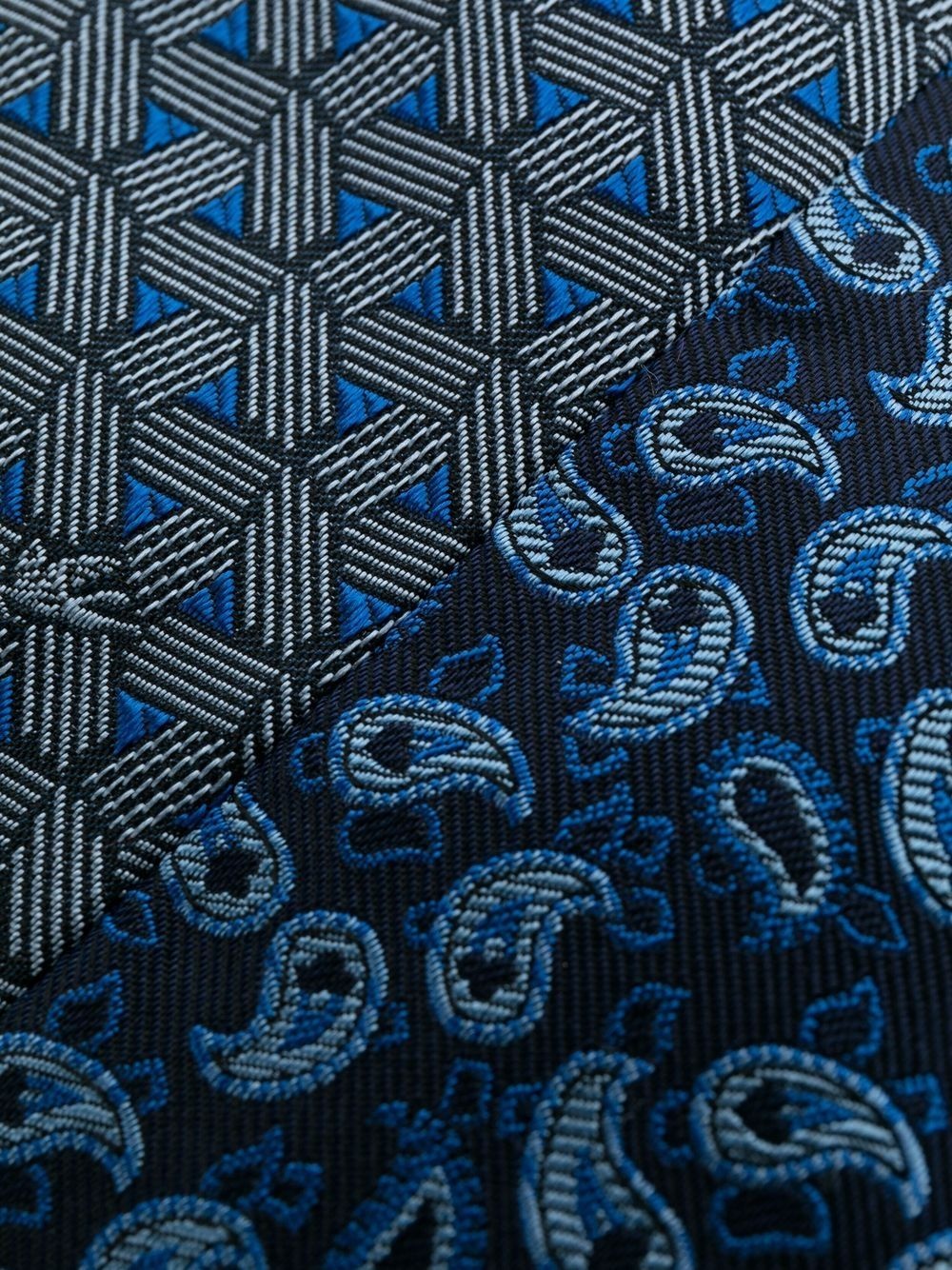 paisley-print silk tie - 2