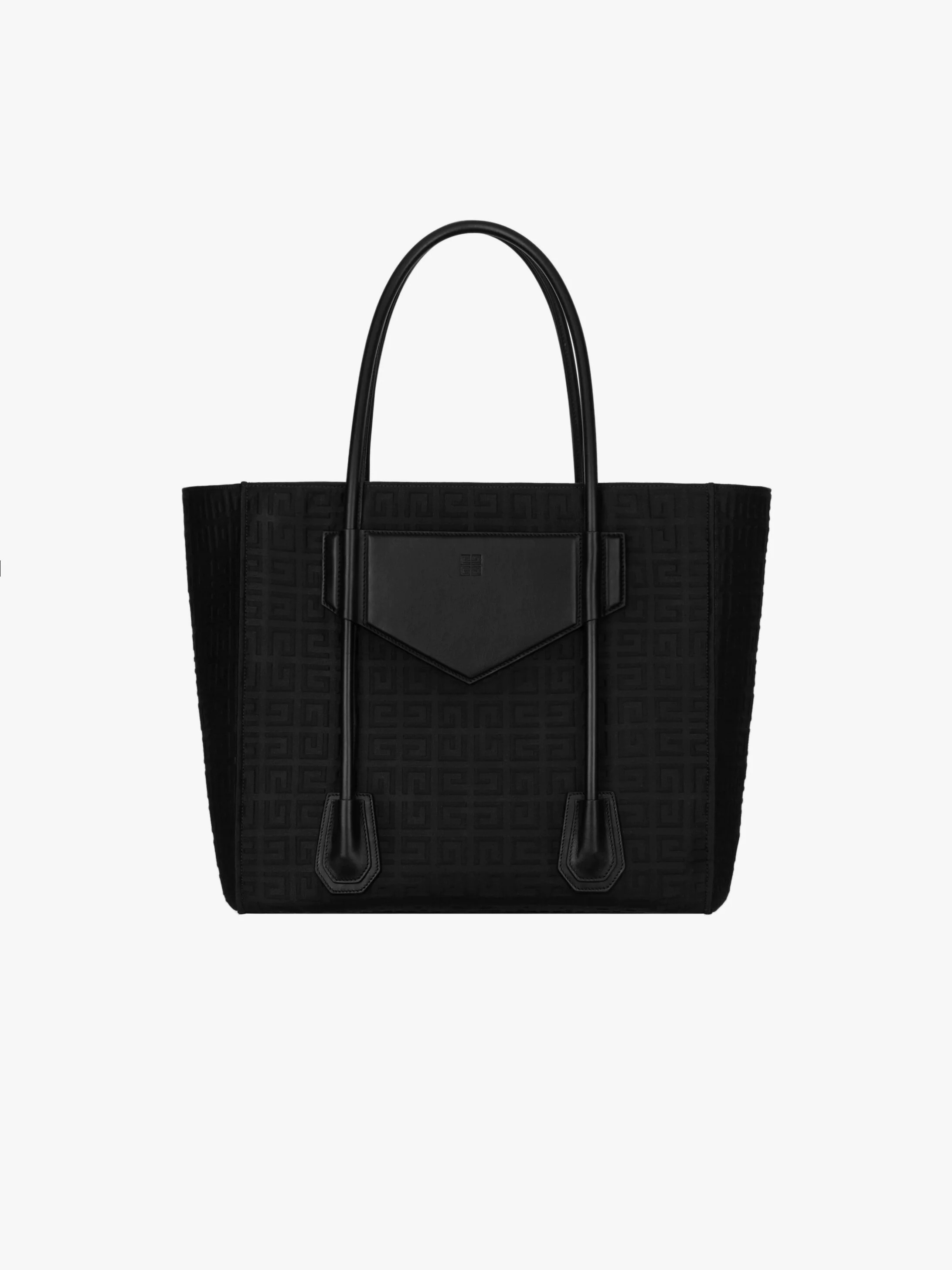 ANTIGONA LOCK SOFT SHOPPER BAG IN CANVAS - 4