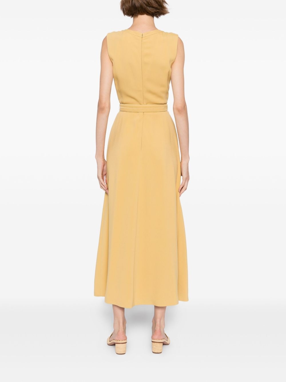elephant-buckle midi dress - 4