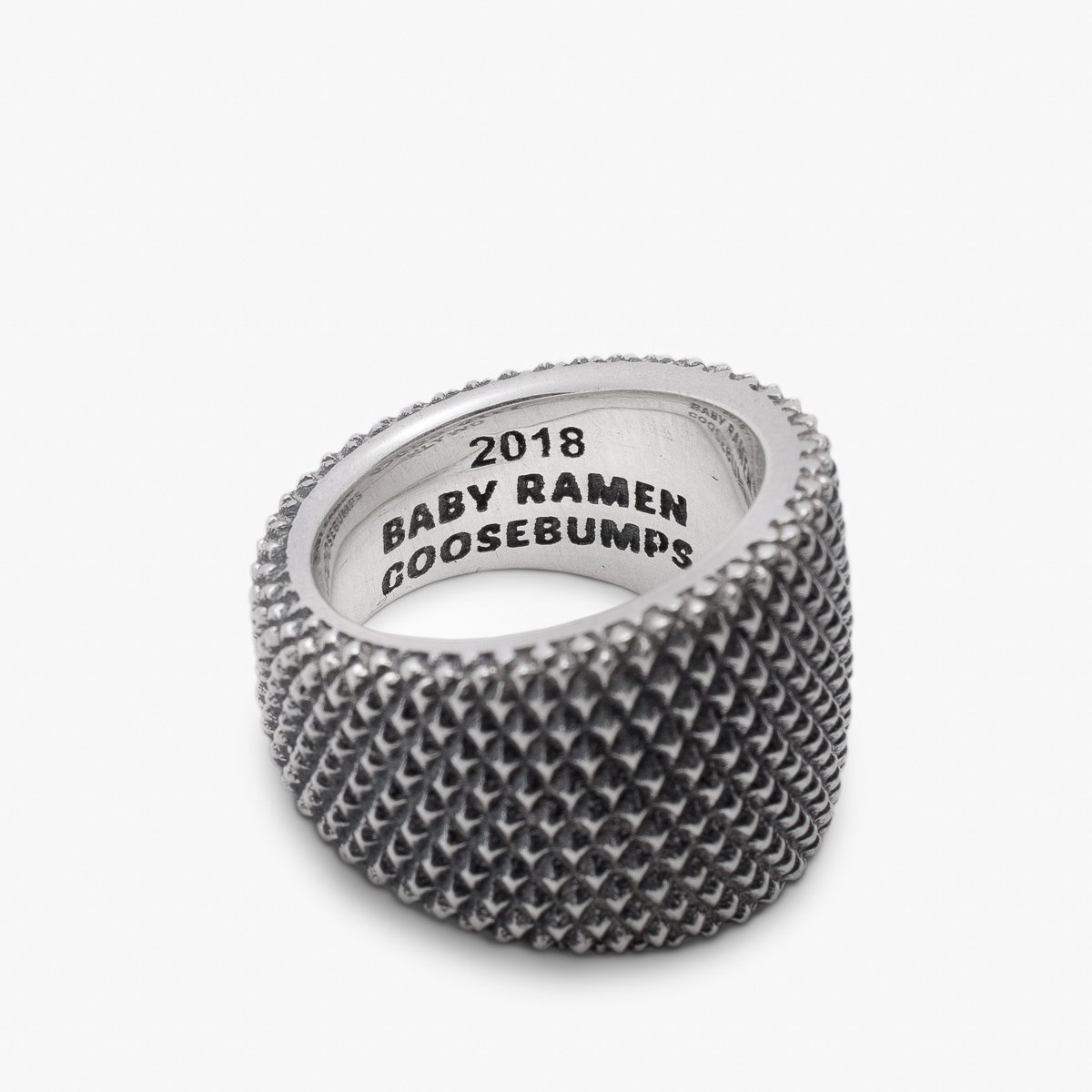 RS-BABY-RAMEN GOOD ART HLYWD Baby Ramen Goosebumps Ring  - Sterling Silver - 4