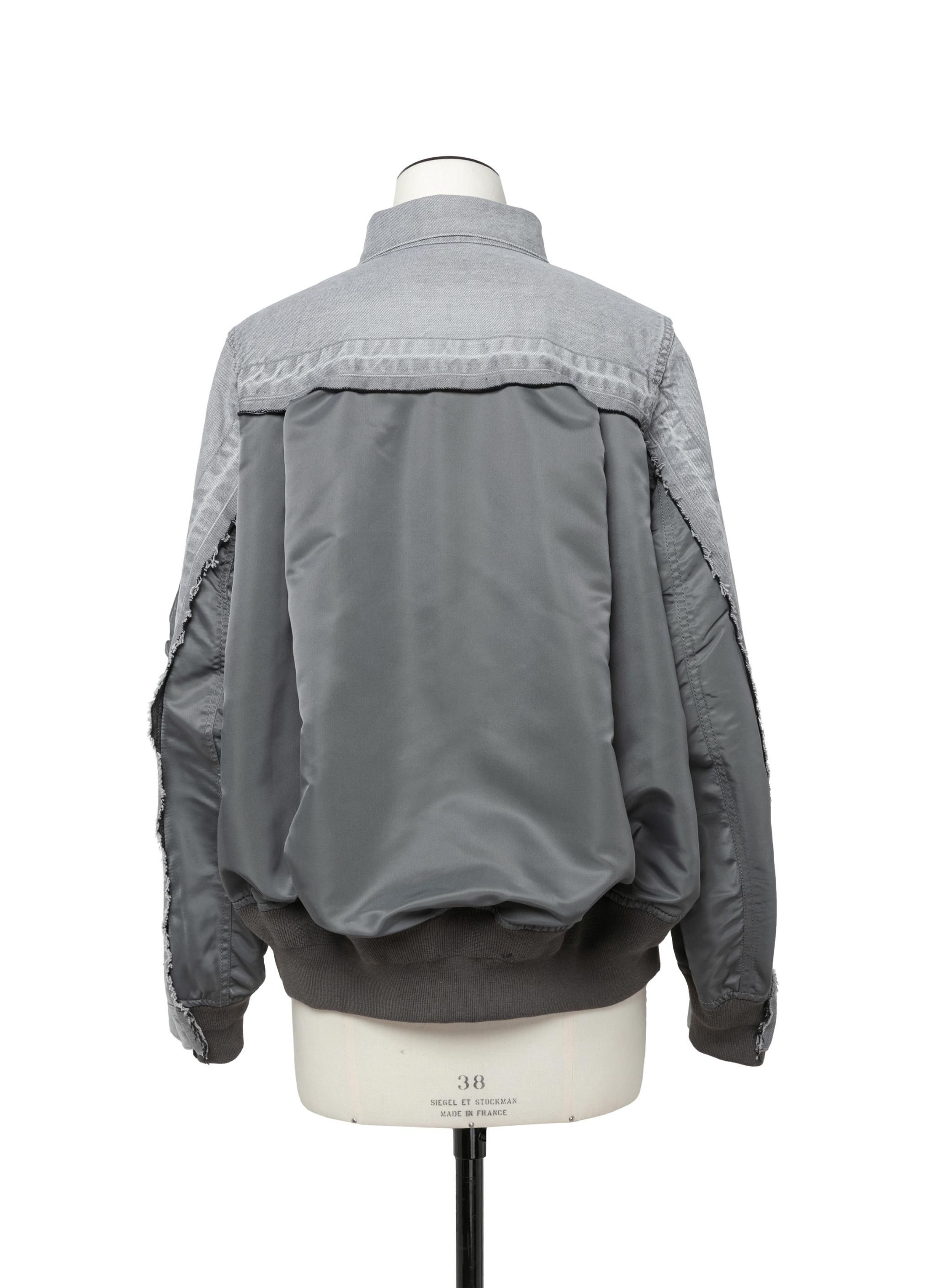 Denim x Nylon Twill Jacket - 3