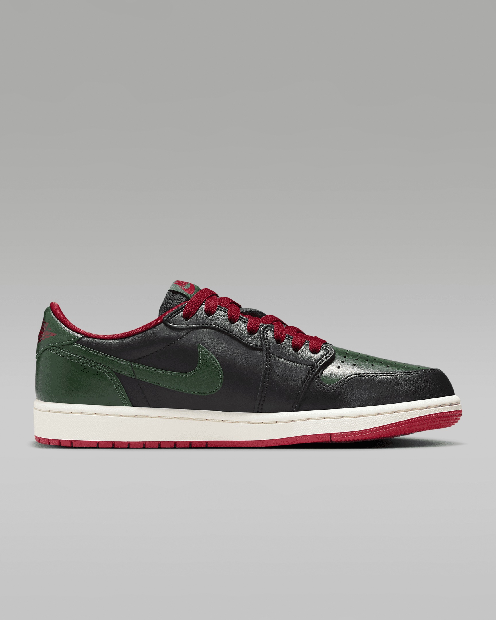 Air Jordan 1 Low OG "Black/Gorge Green" Women's Shoes - 3