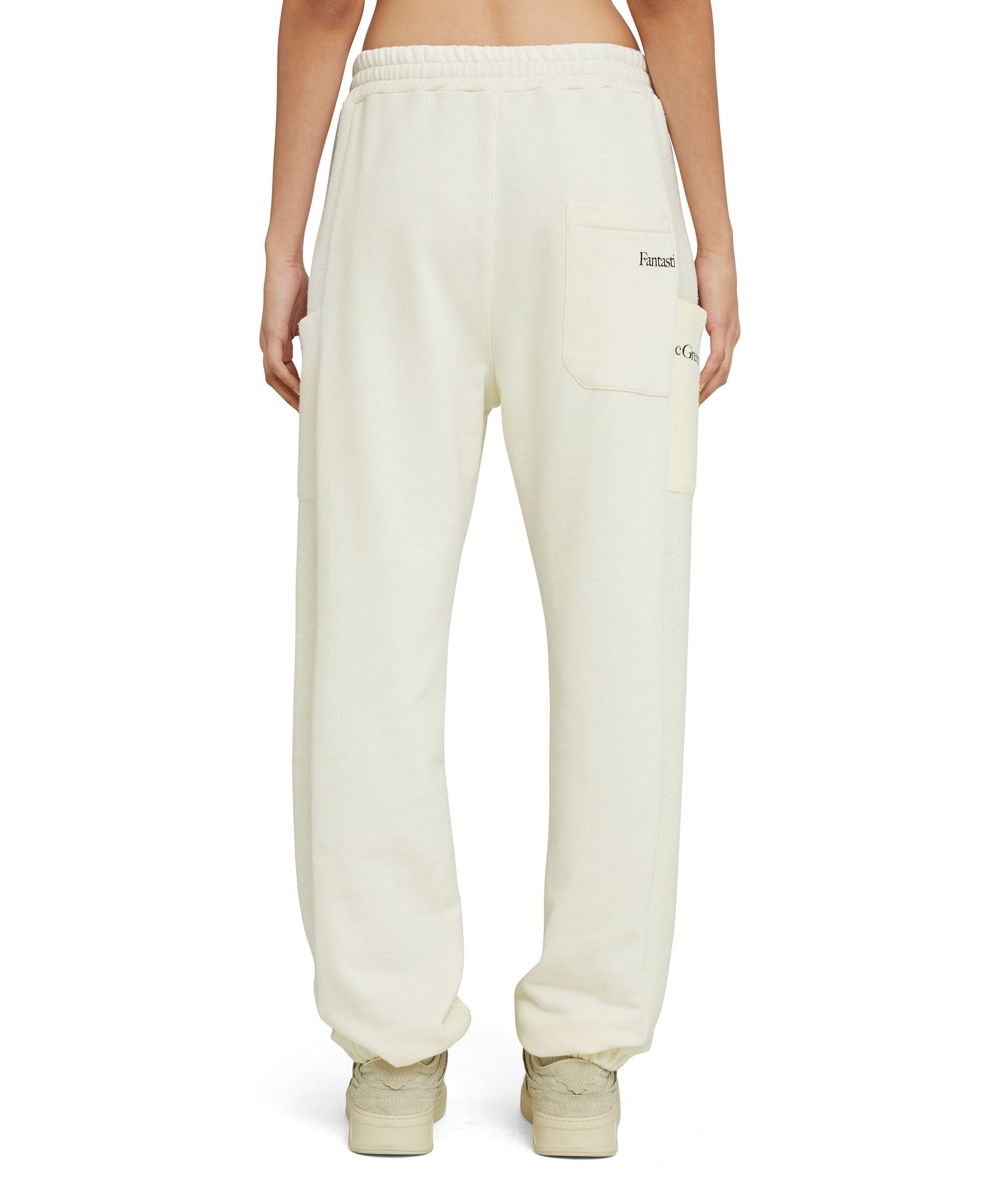 Organic cotton crewneck jogger pants from the MSGM Fantastic Green Capsule - 6