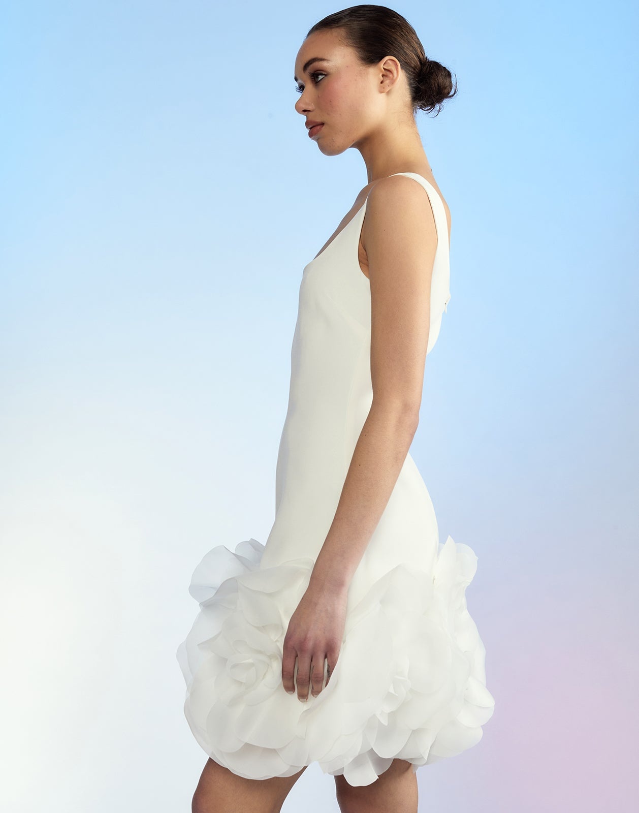 Kourtney Organza Flower Hem Dress - 5