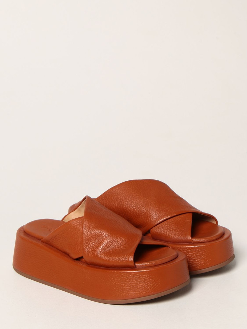 Marsèll Marsèll platform sandals in dry milled leather outlook