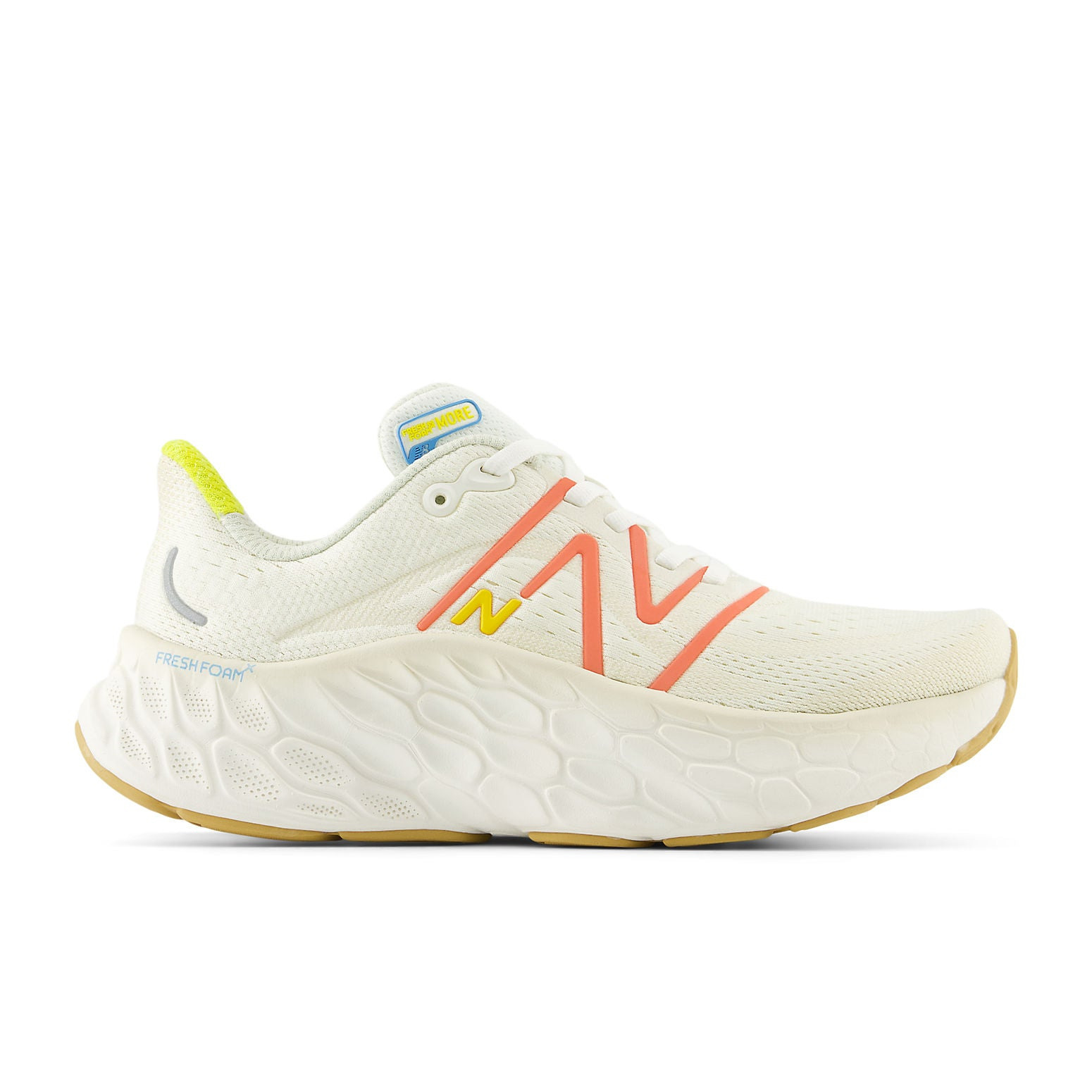 (WMNS) New Balance Fresh Foam X More v4 'Sea Salt Gulf Red' WMORCF4 - 2