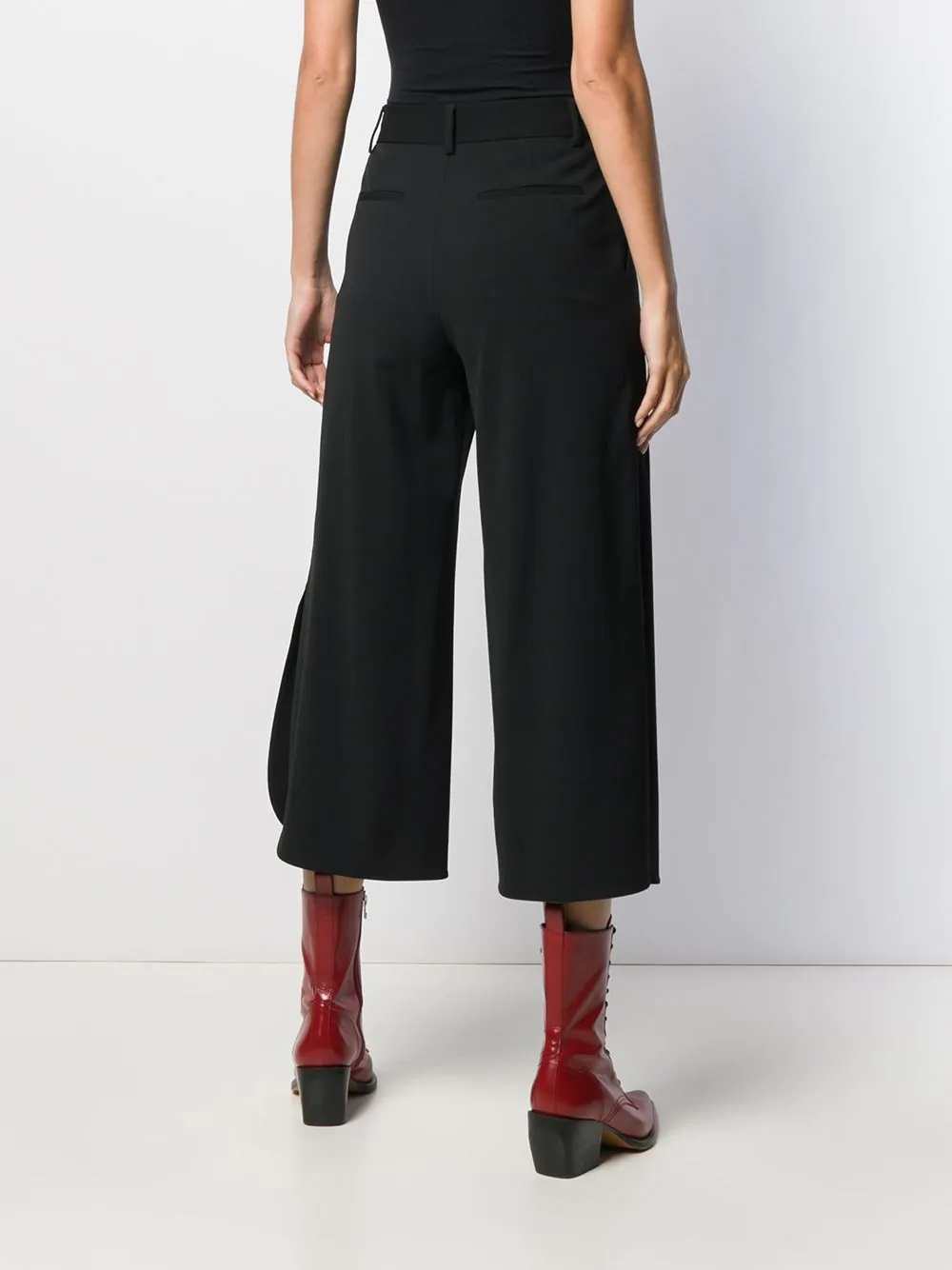 straight cropped trousers - 4