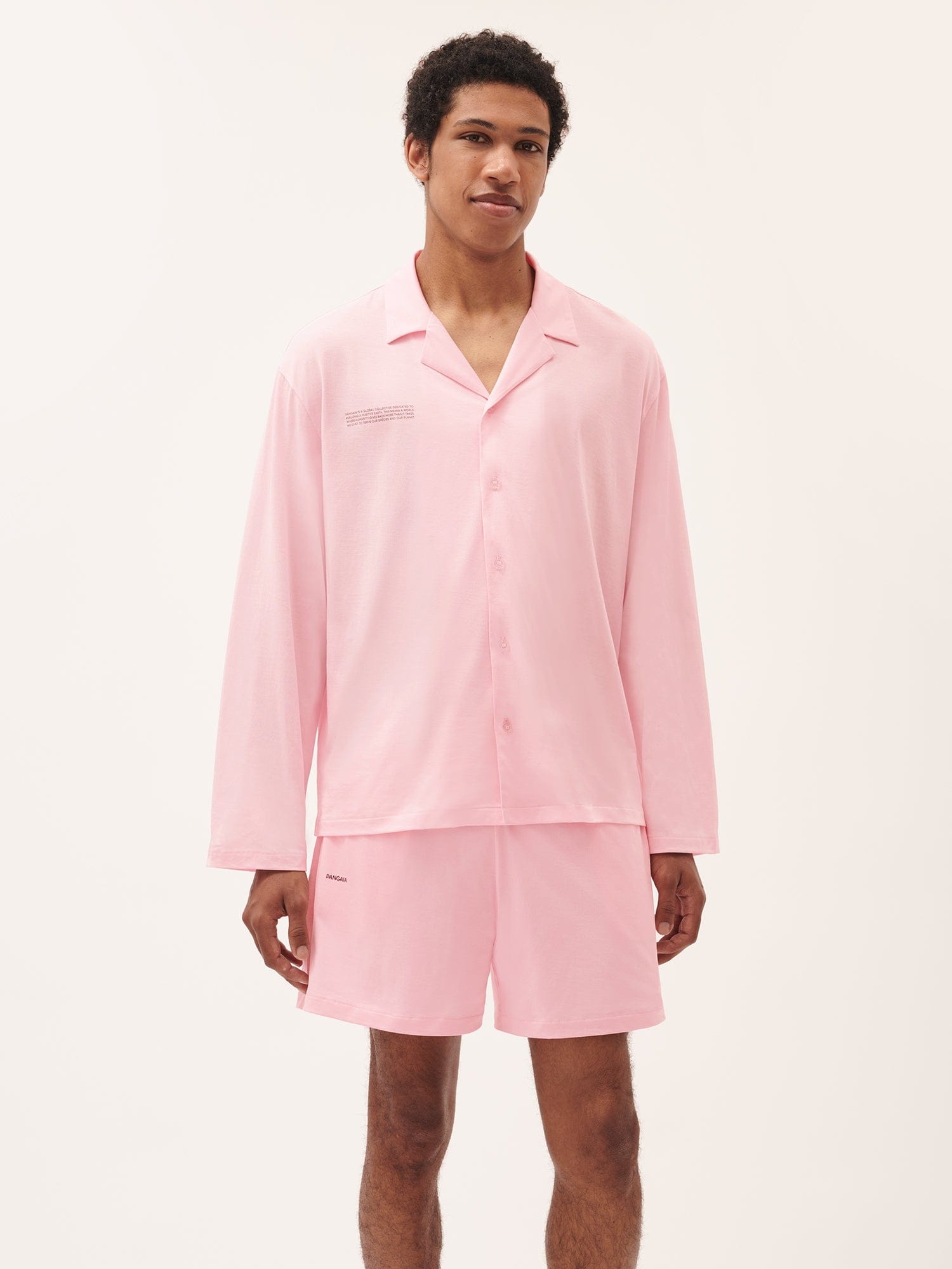 Mens 365 Lightweight Short Pyjama Shorts Set  - Magnolia Pink - 2