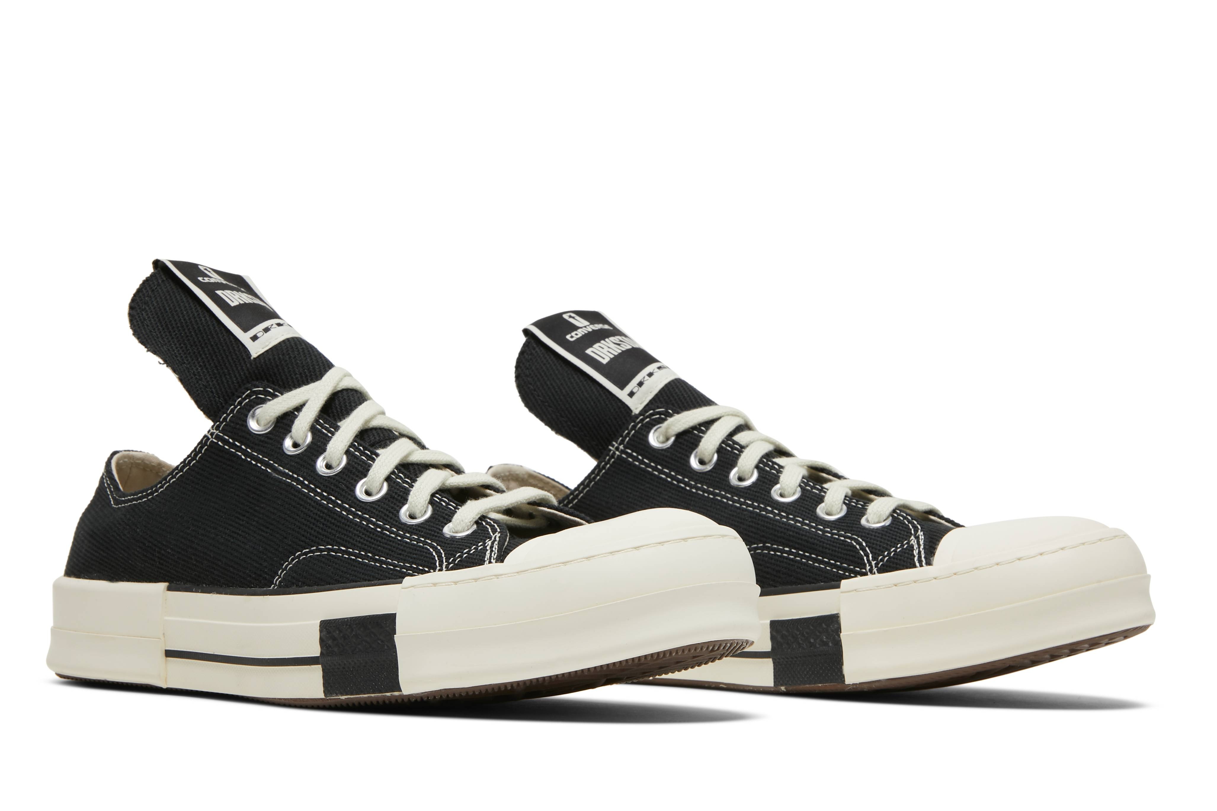 Rick Owens x DRKSHDW DRKSTAR Chuck 70 Low 'Black' - 8