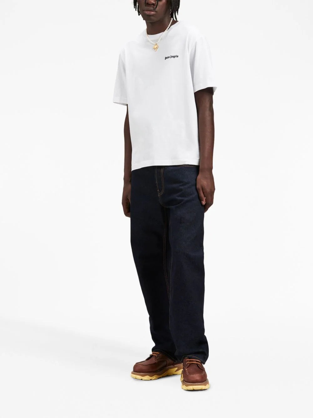 Crew-Neck T-Shirt With Embroidery - 4