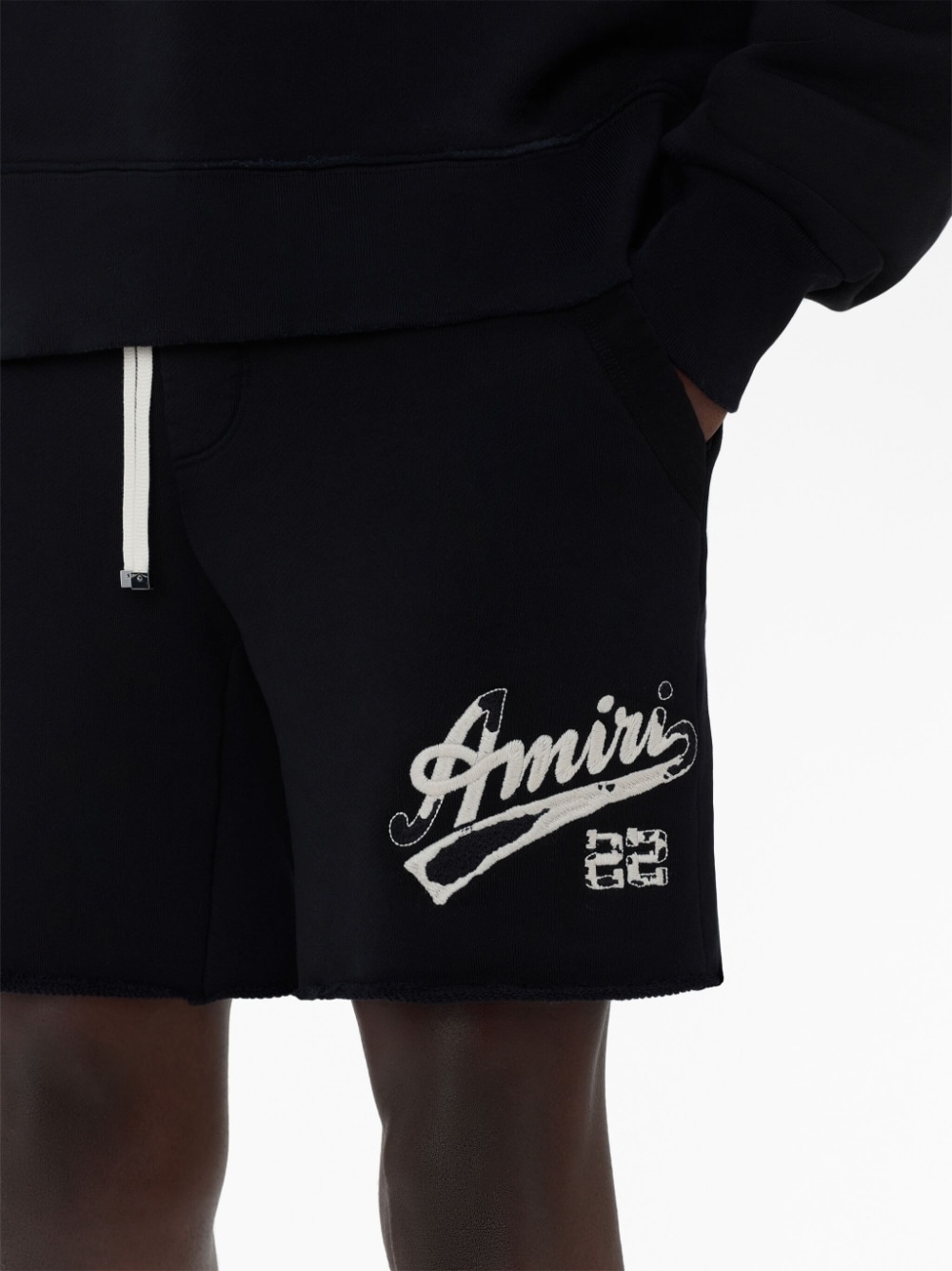 embroidered-logo cotton shorts - 6