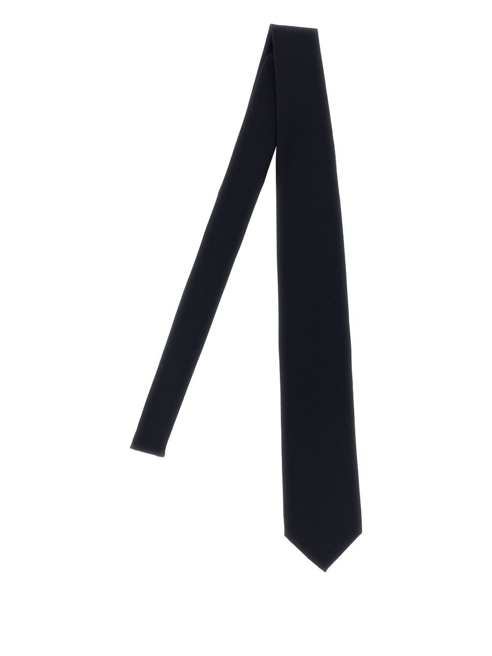 textured wool tie - 1