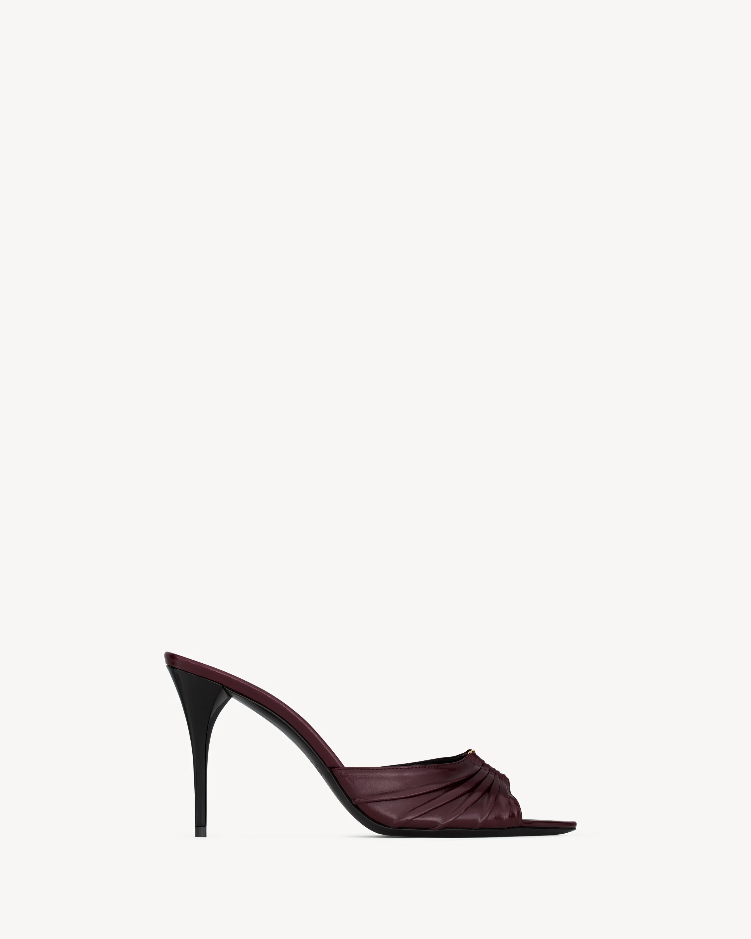 BABYLONE MULES IN SMOOTH LEATHER - 1