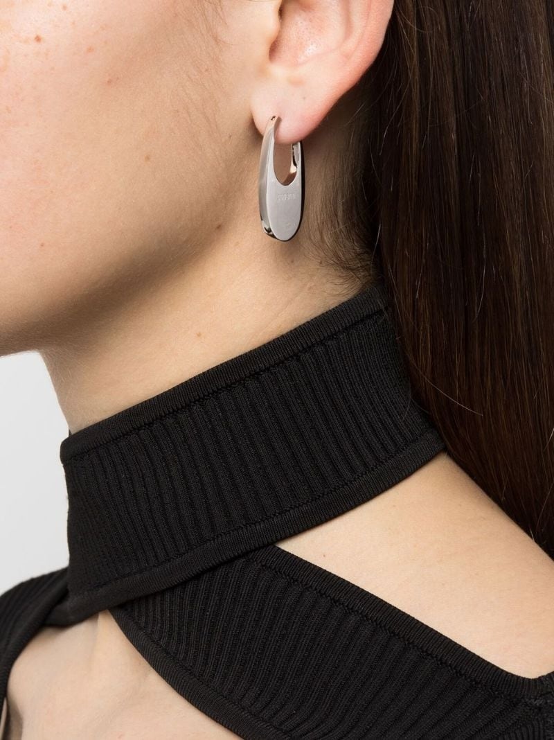 Medium Swipe logo earrings - 2