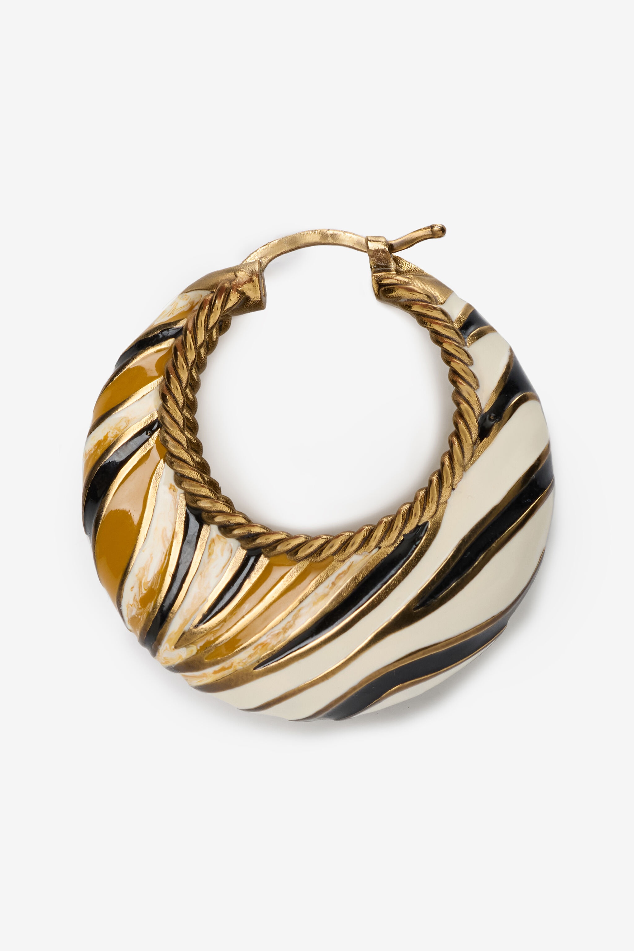 Ray Of Gold Hoop Earrings - 3