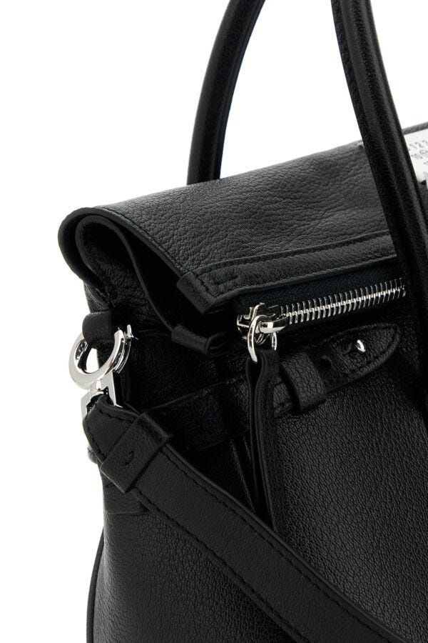 Black leather 5AC East West handbag - 4