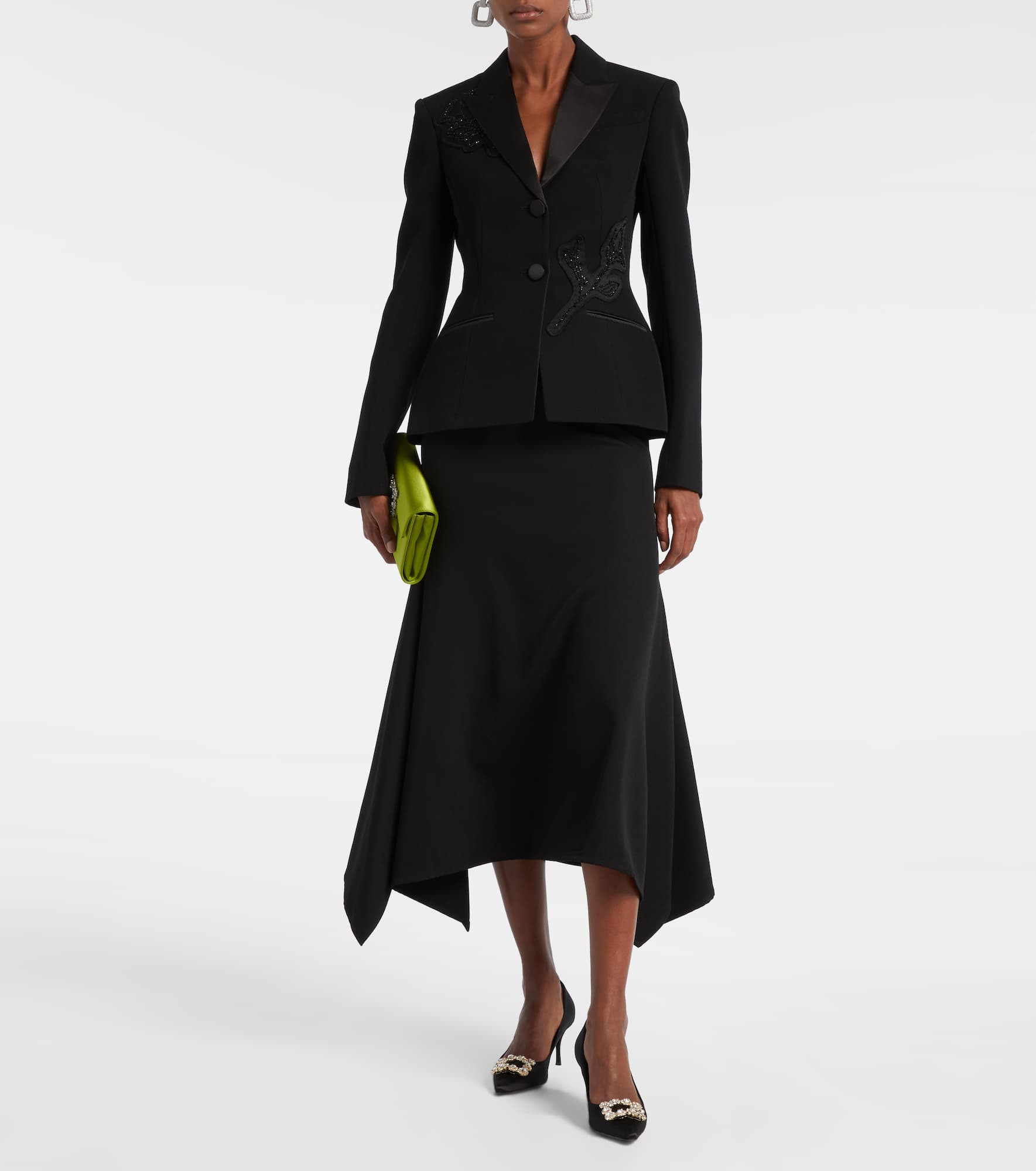 Single-breasted virgin wool blazer - 2