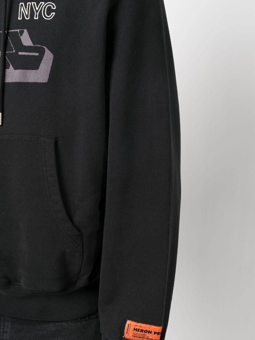 graphic-print jersey hoodie - 4