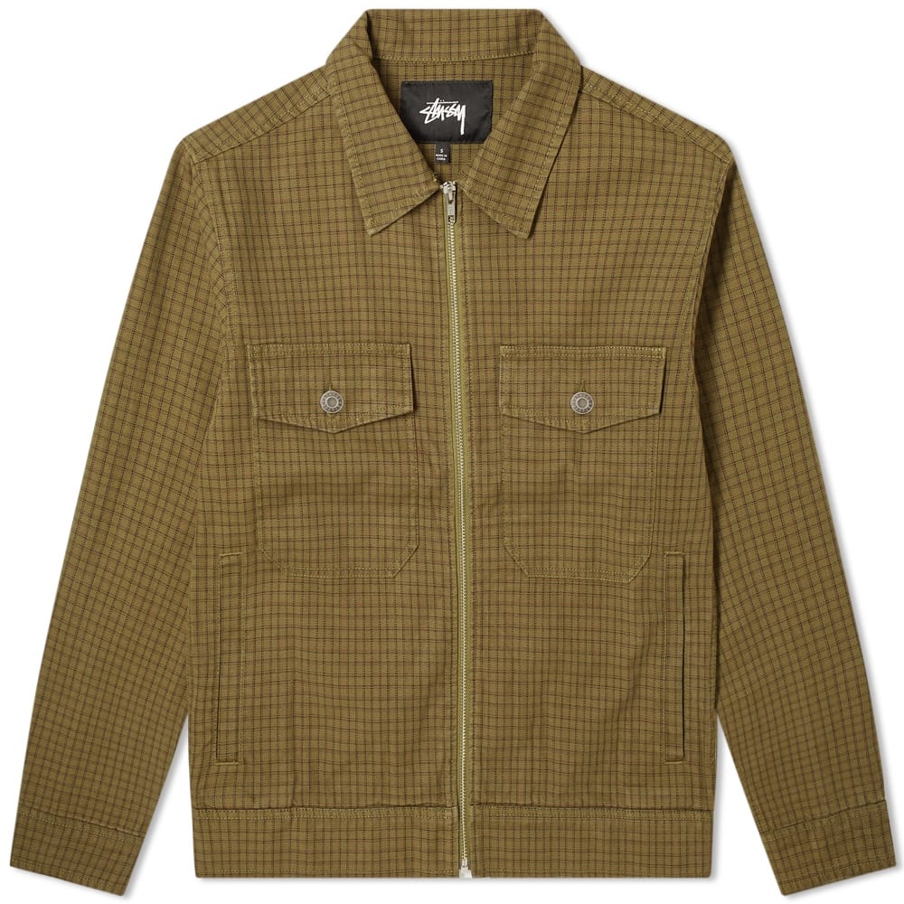 Stussy Check Garage Jacket - 1