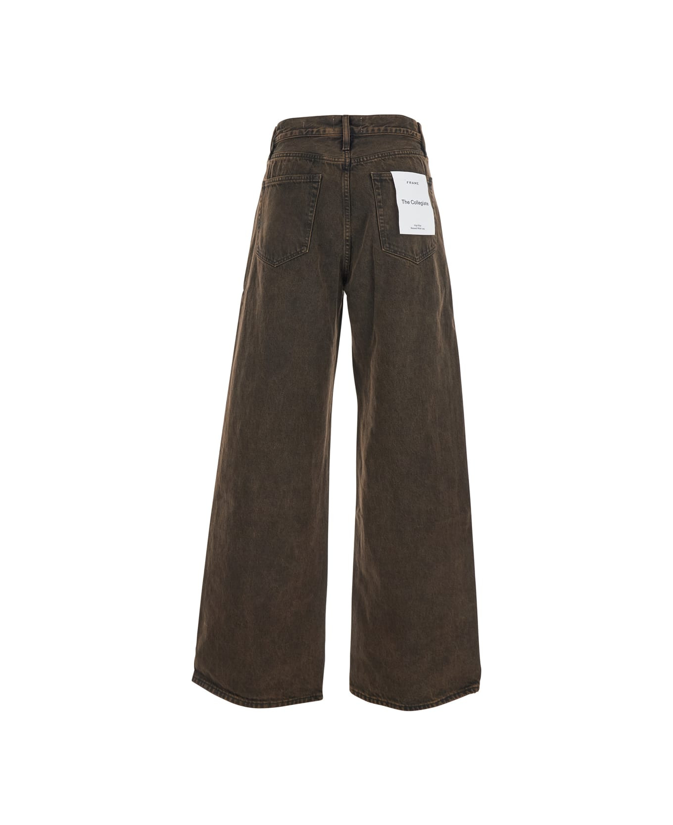 'the Collegiate' Brown Jeans With Belt Loops And Wide Leg In Denim Woman - 2