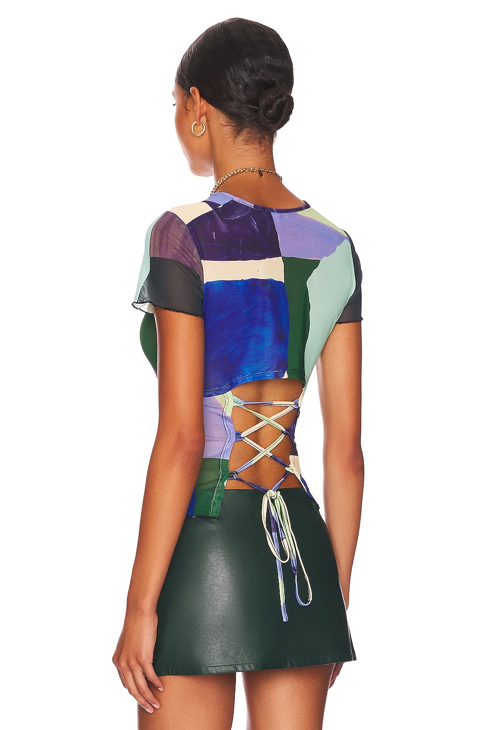 x Paloma Elsesser Lace Back Tee - 4