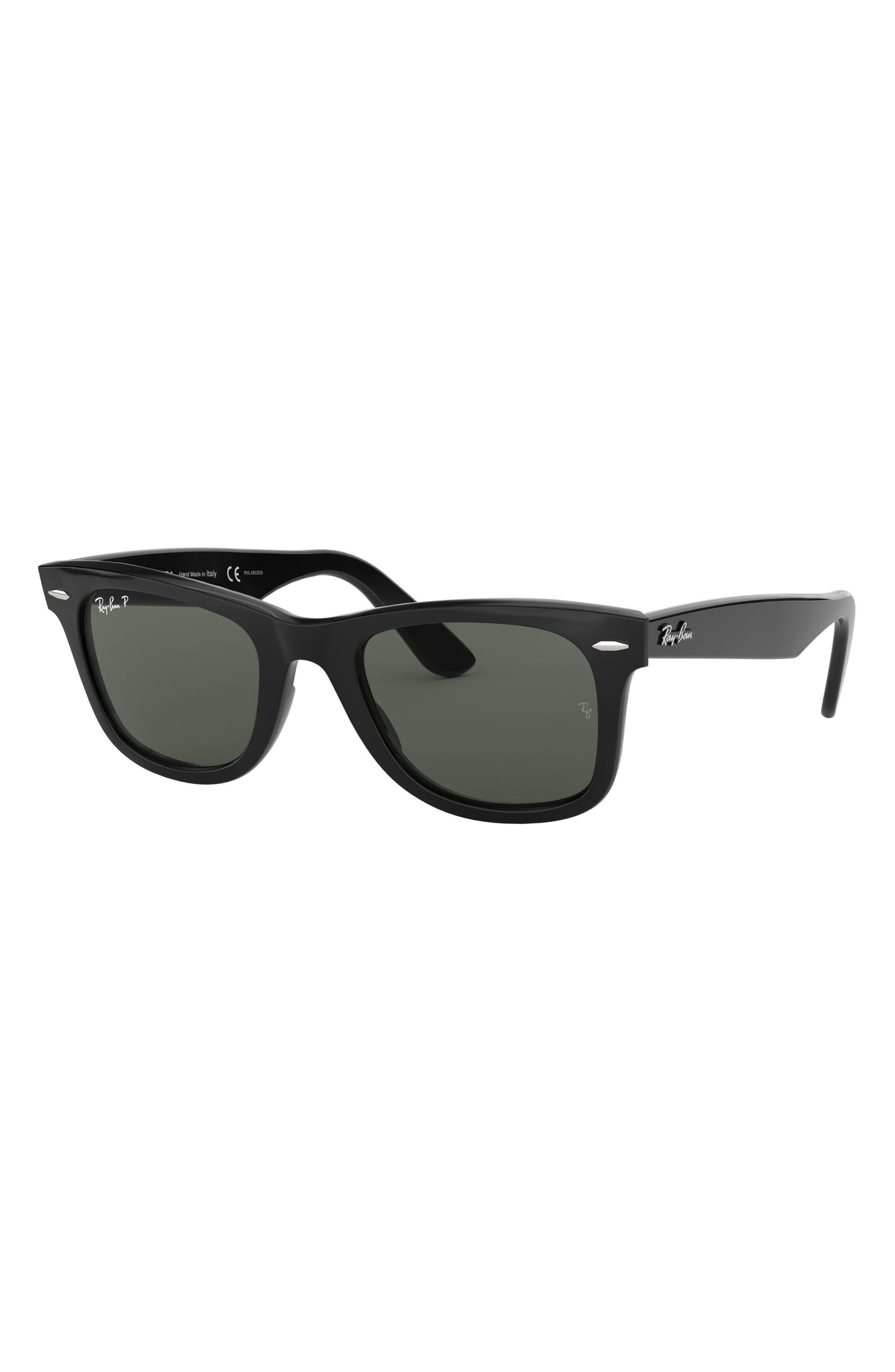 Ray-Ban 50mm Classic Wayfarer Polarized Sunglasses in Black Polarized at Nordstrom - 2