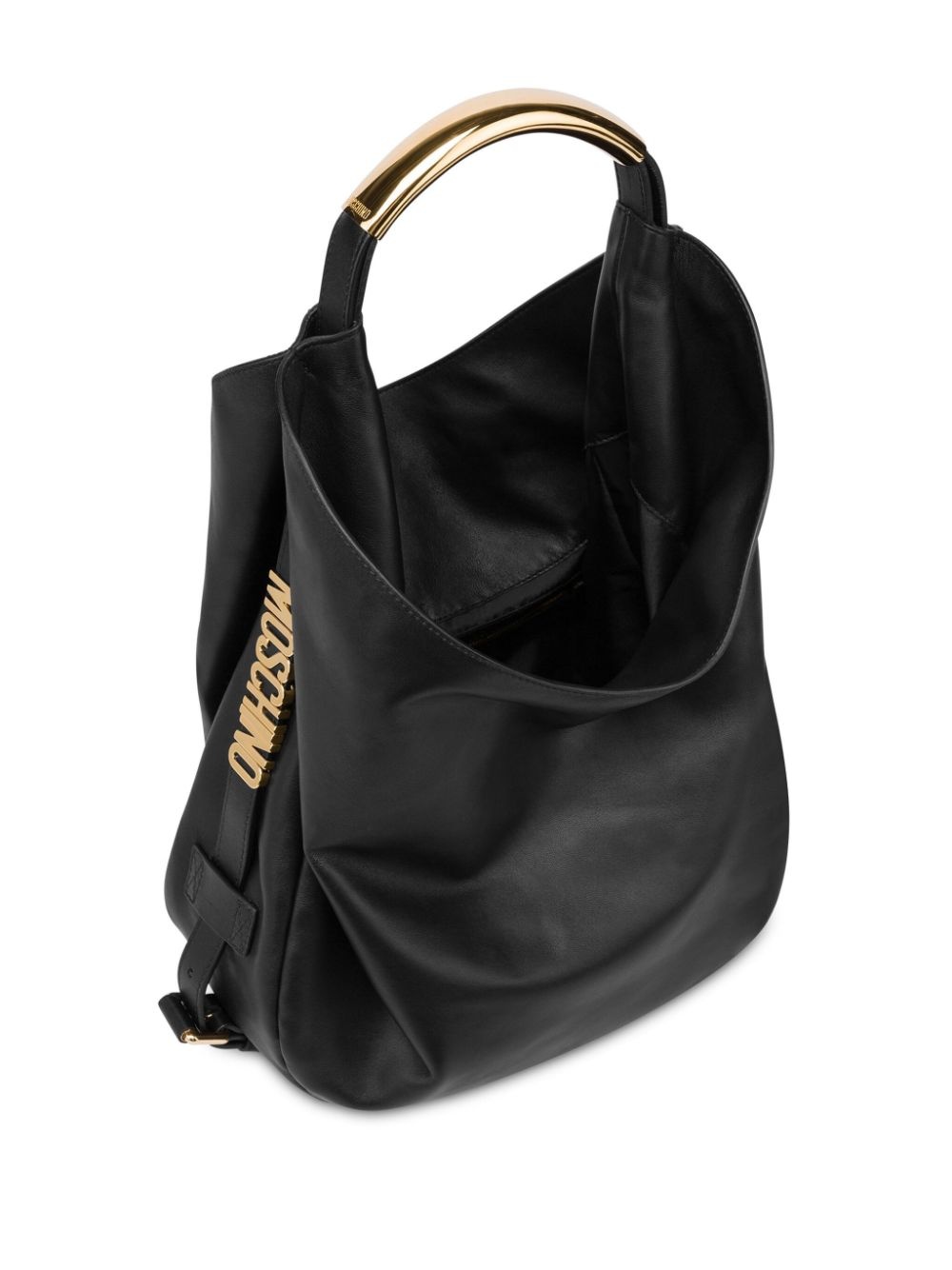 slouchy leather shoulder bag - 3