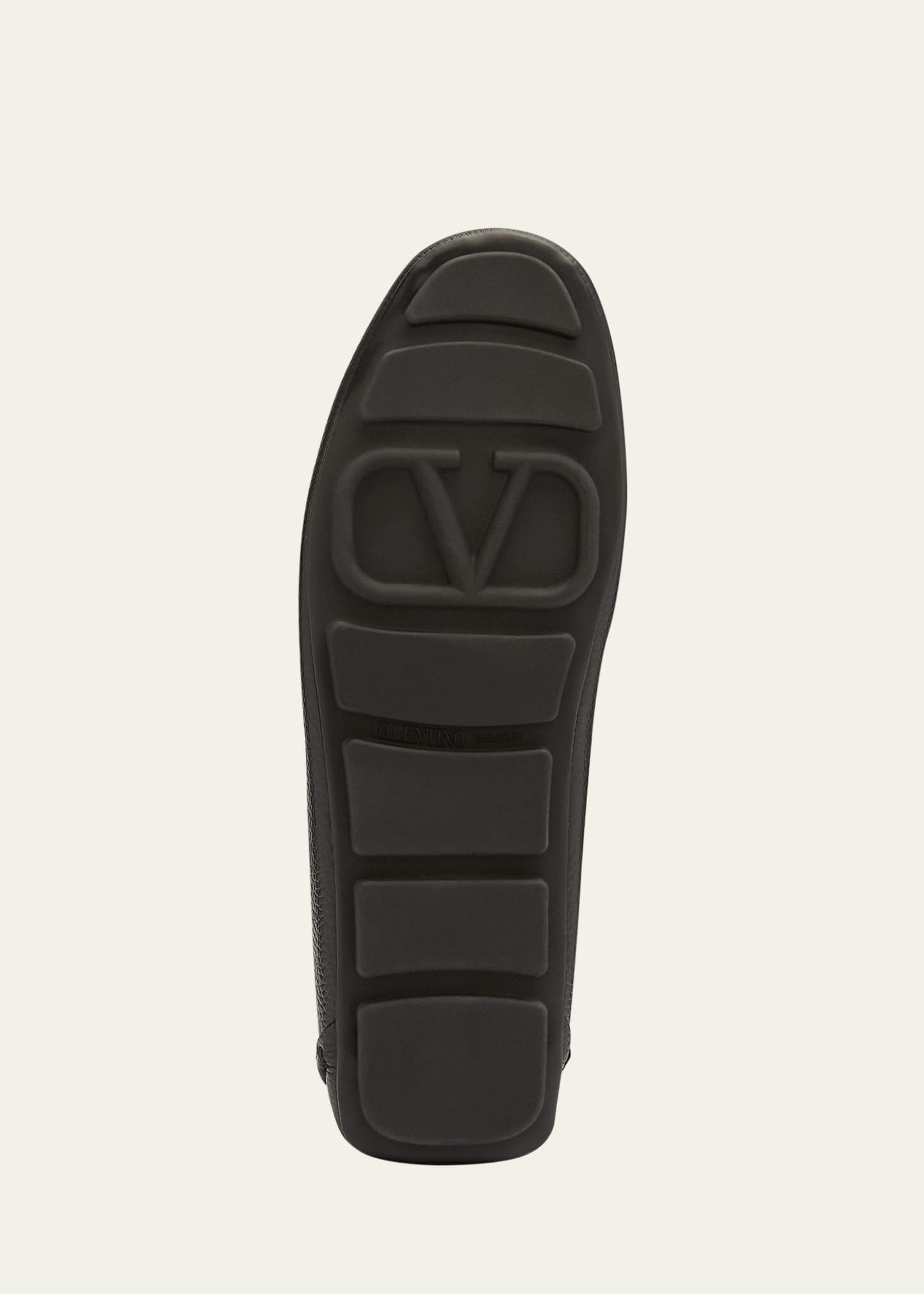 Men's V-Logo Leather Drivers - 5