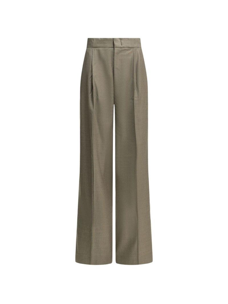 Bogart pleated wide-leg trousers 1